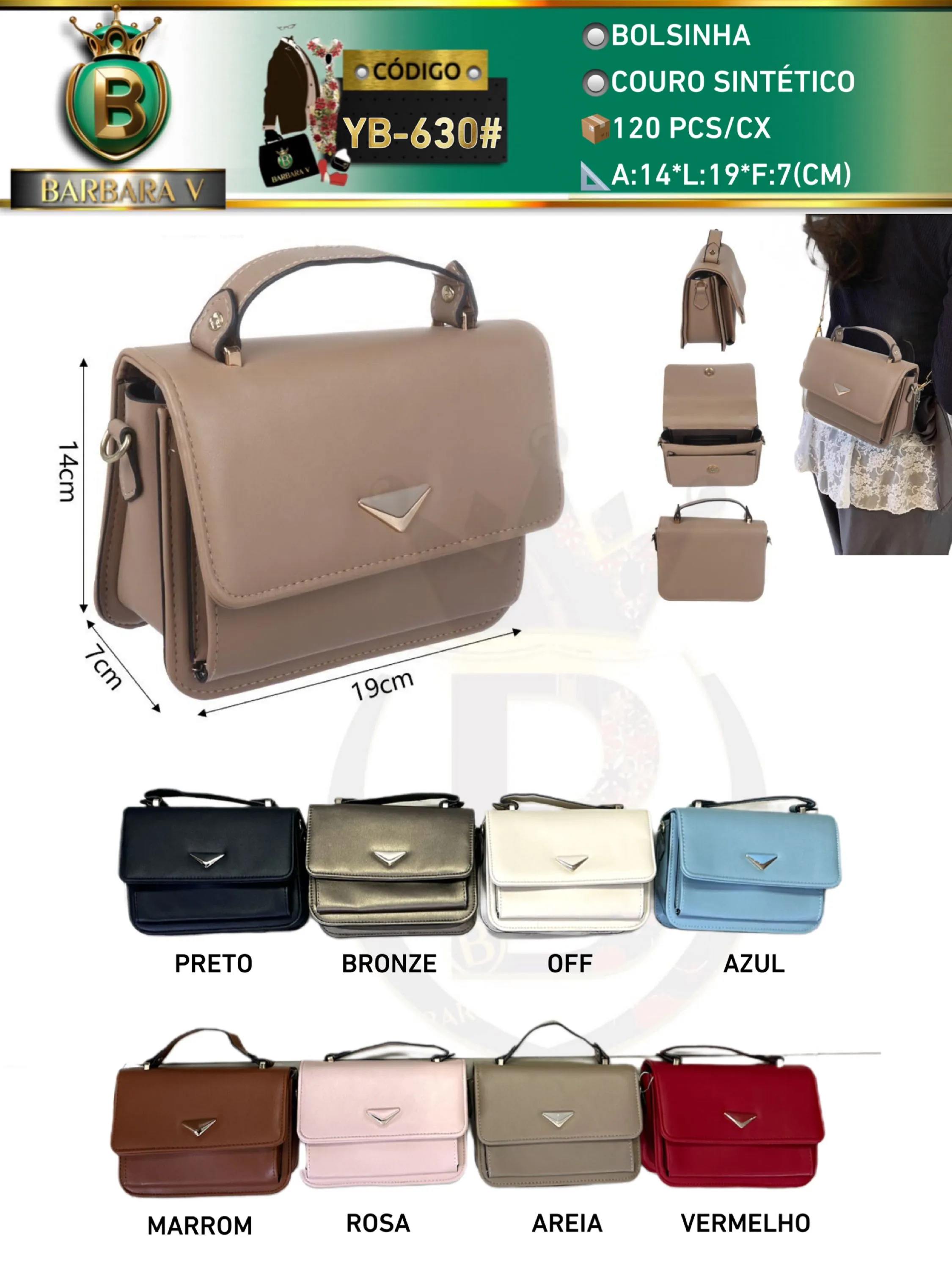 BARBARA V BOLSAS/bolsinha feminina(YB-630#)