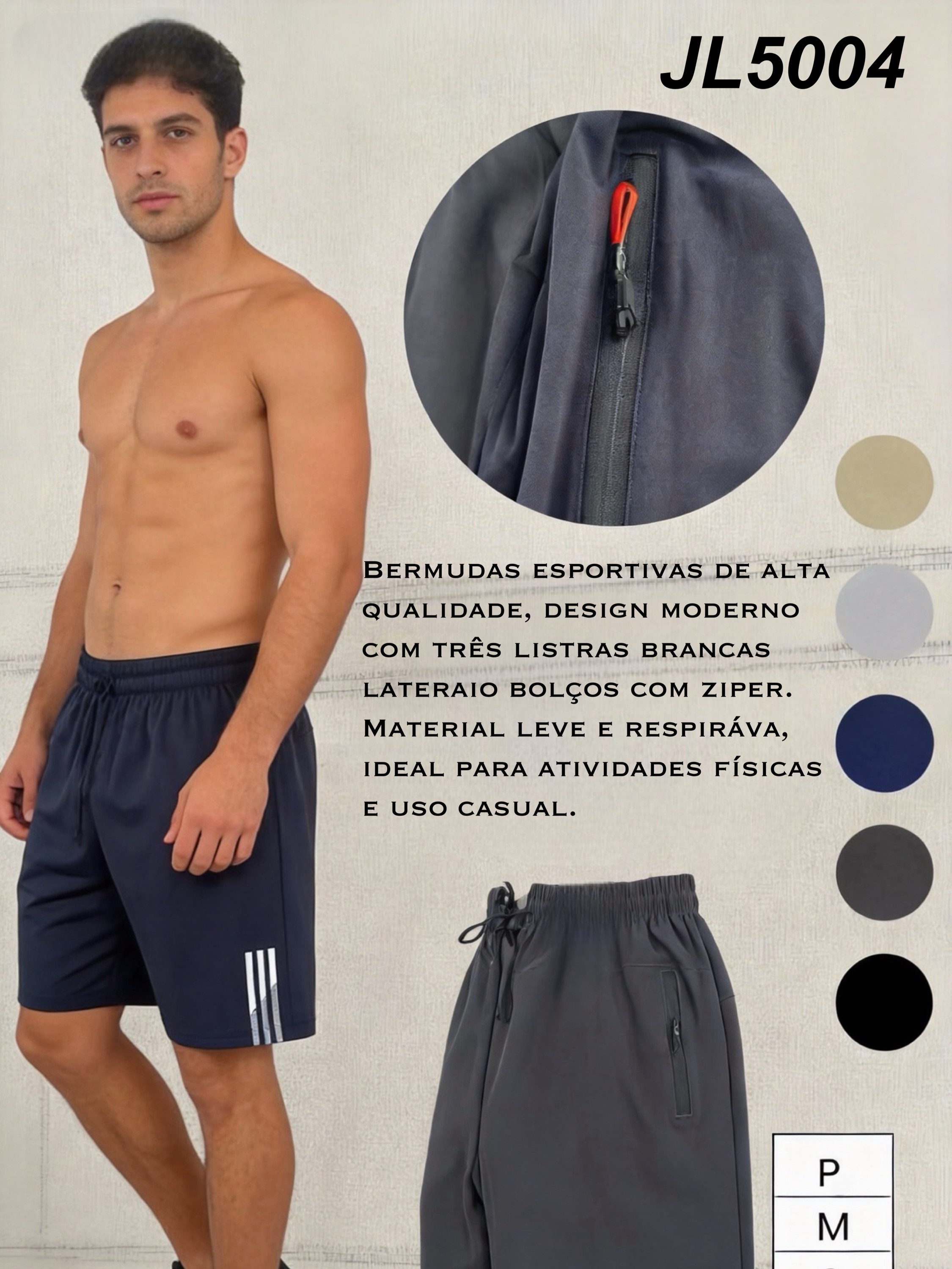 24 peças cor e tamanho sortido Shorts Esportivos （JL5004）