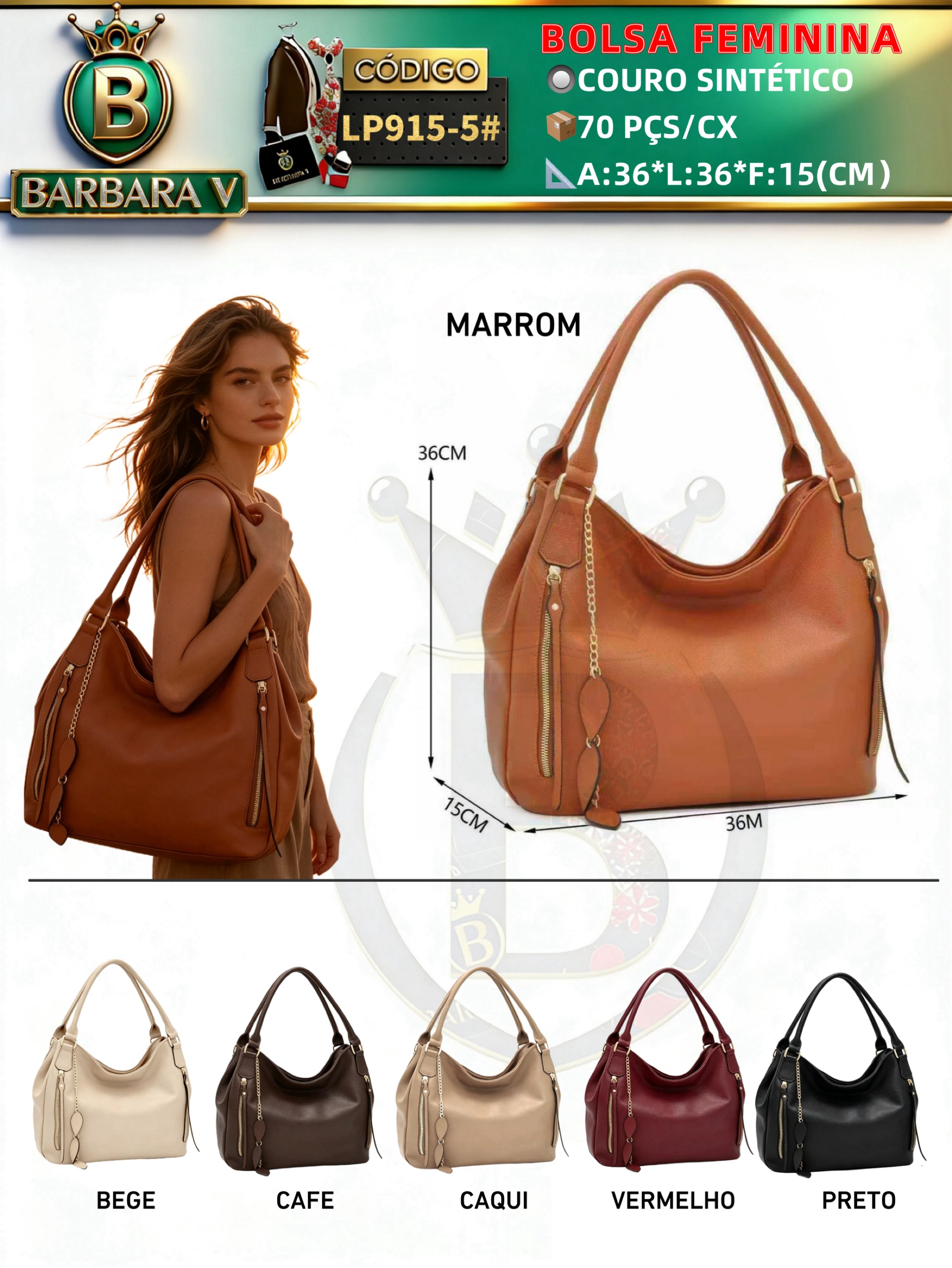 BARBARA V BOLSAS/Bolsa feminina(LP915-5#)