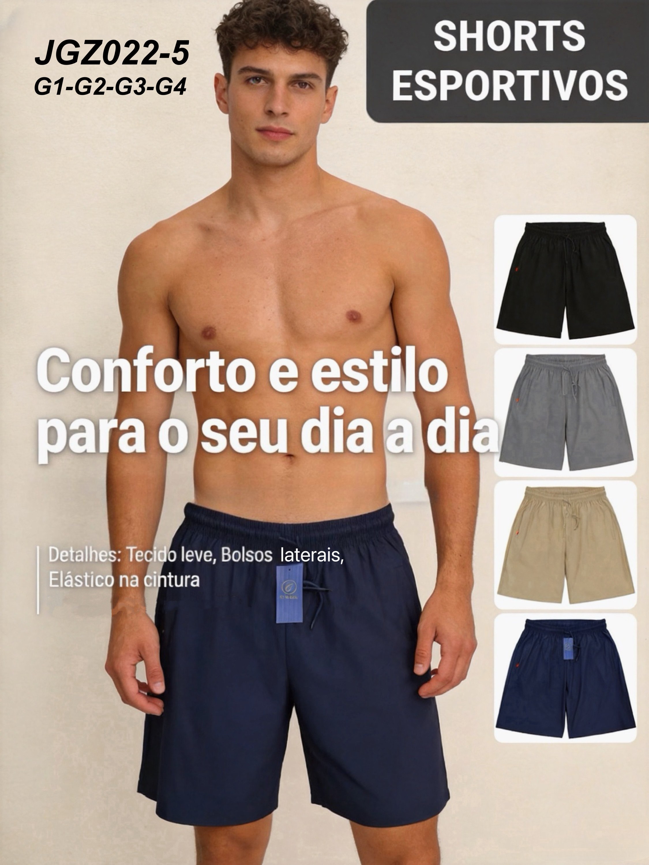 24pçs  cor e tam sortido Bermuda PLUS SIZE (JGZ022-5)