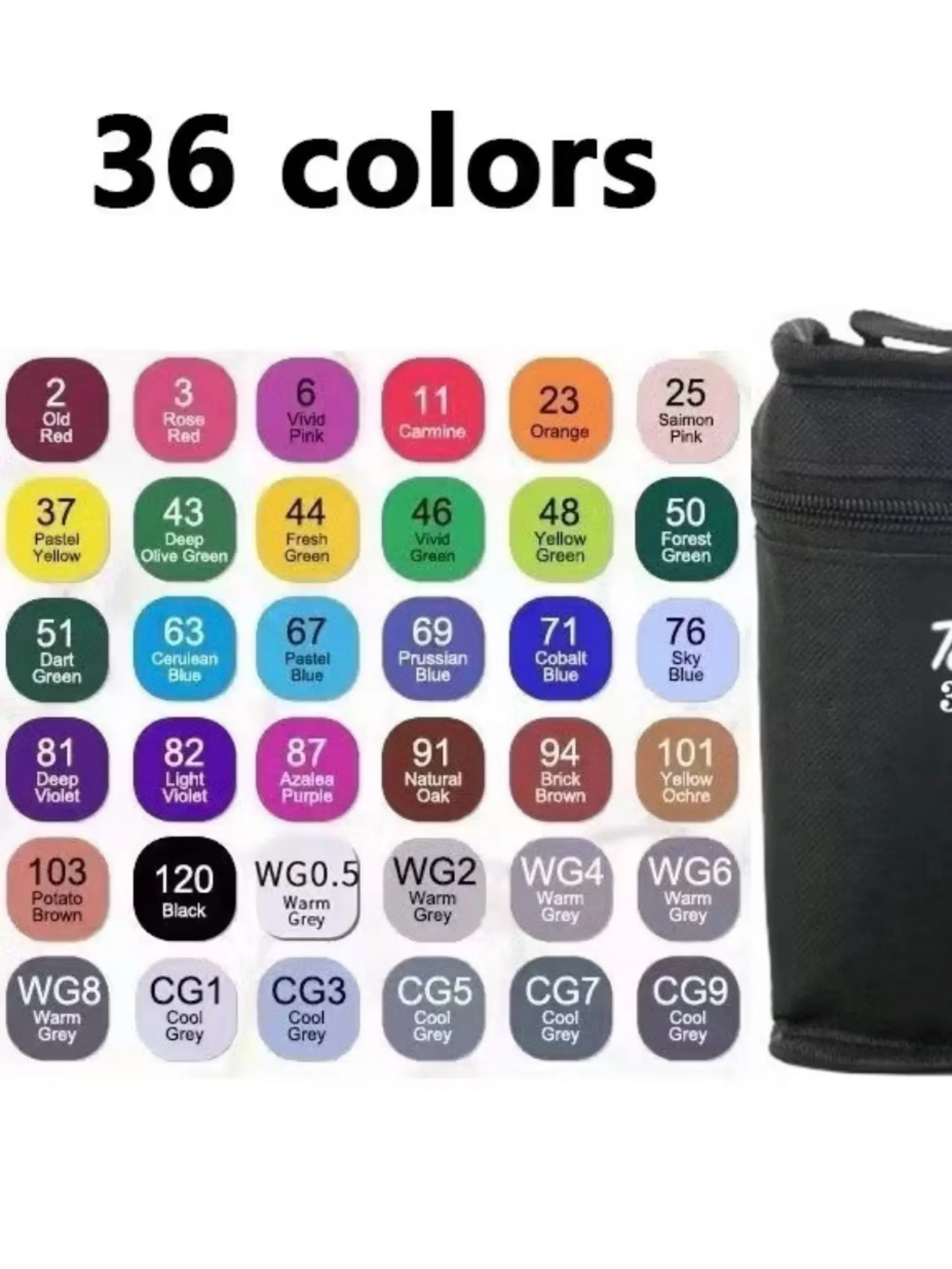 36 Peças /KIT Caneta Marcadora De Ponta Dupla Conjunto