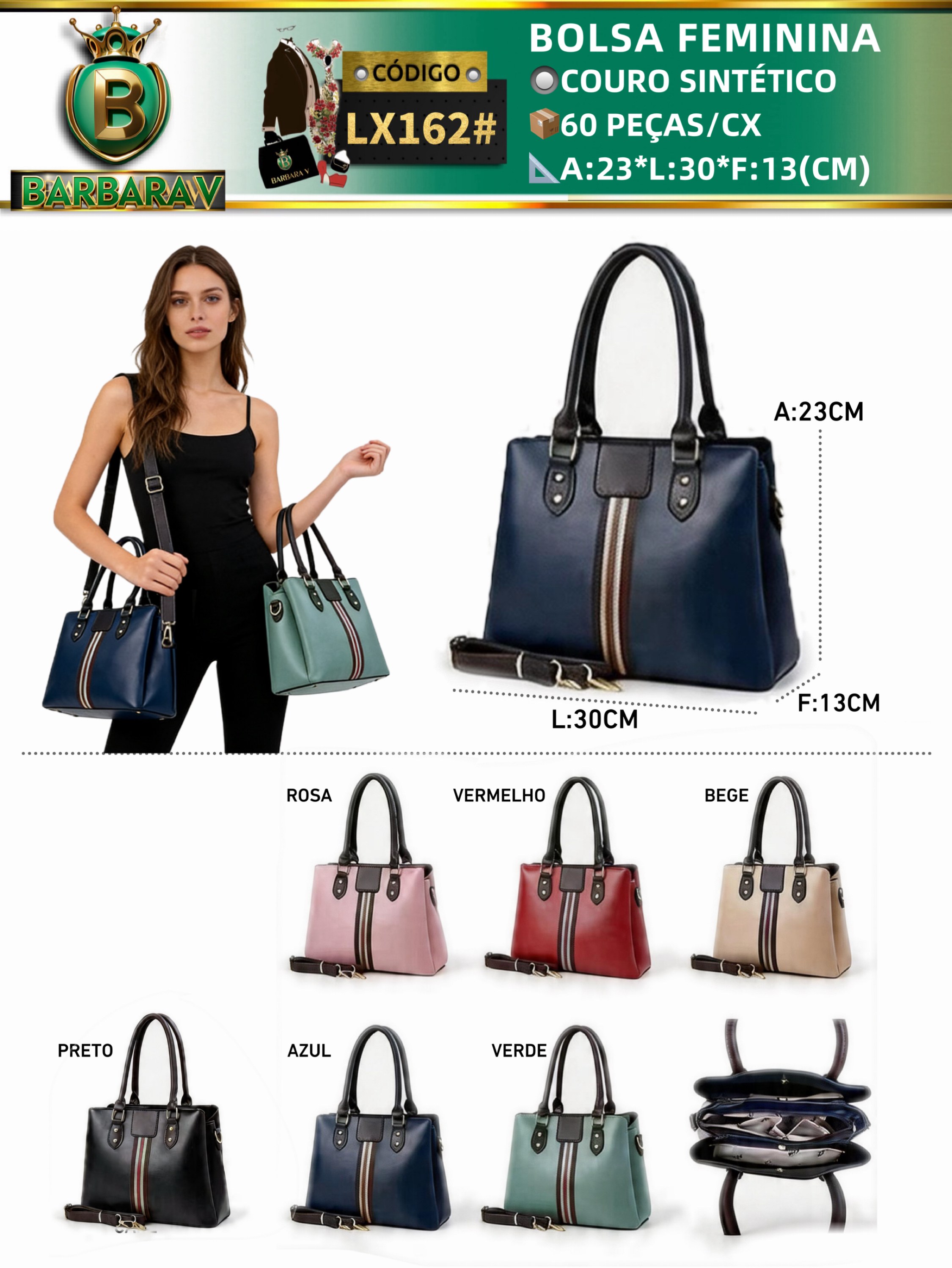 BARBARA V BOLSAS/bolsa feminina com lenço(LX162#)