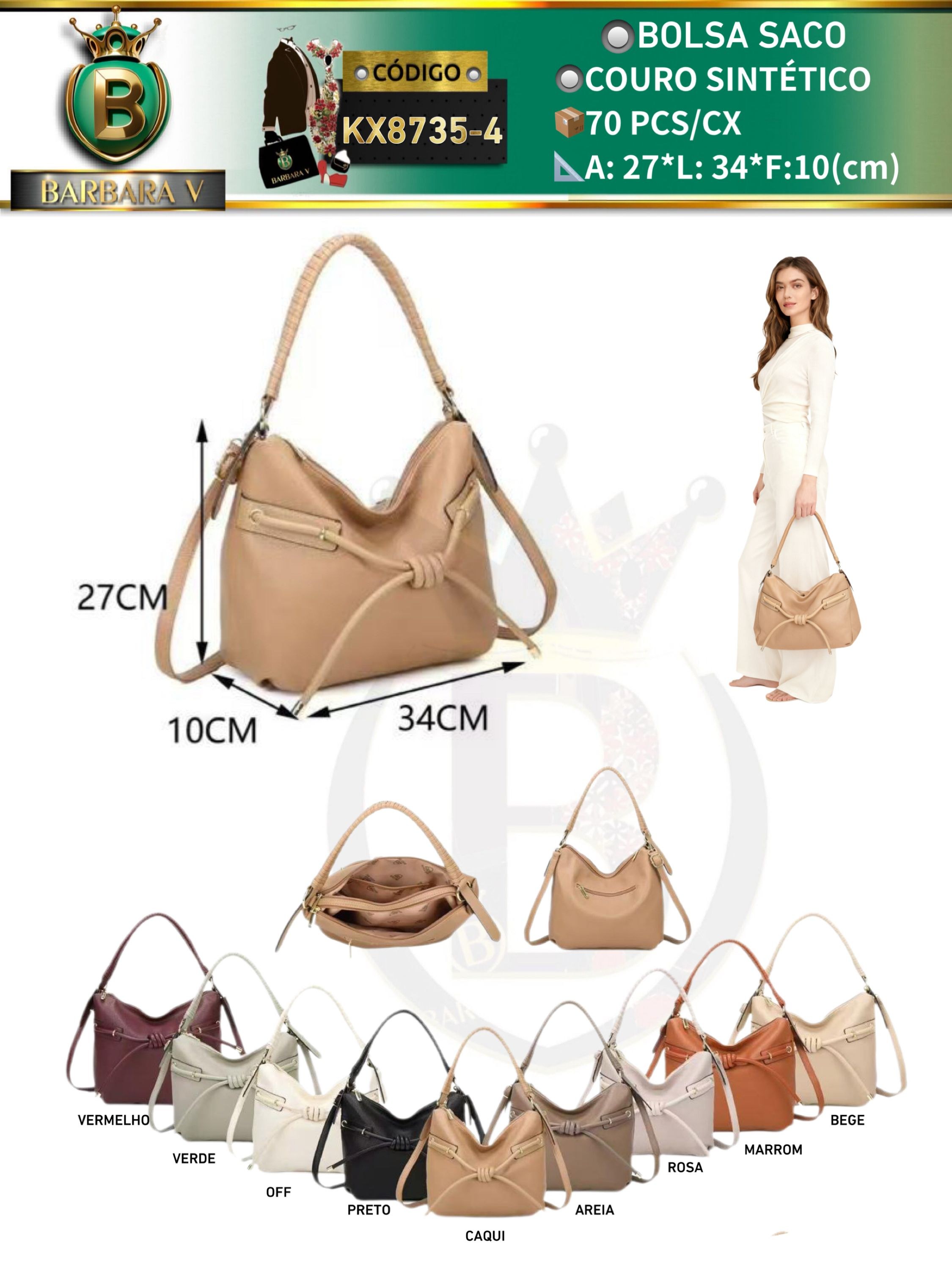 BARBARA V BOLSAS/bolsa feminina (KX8735-4)