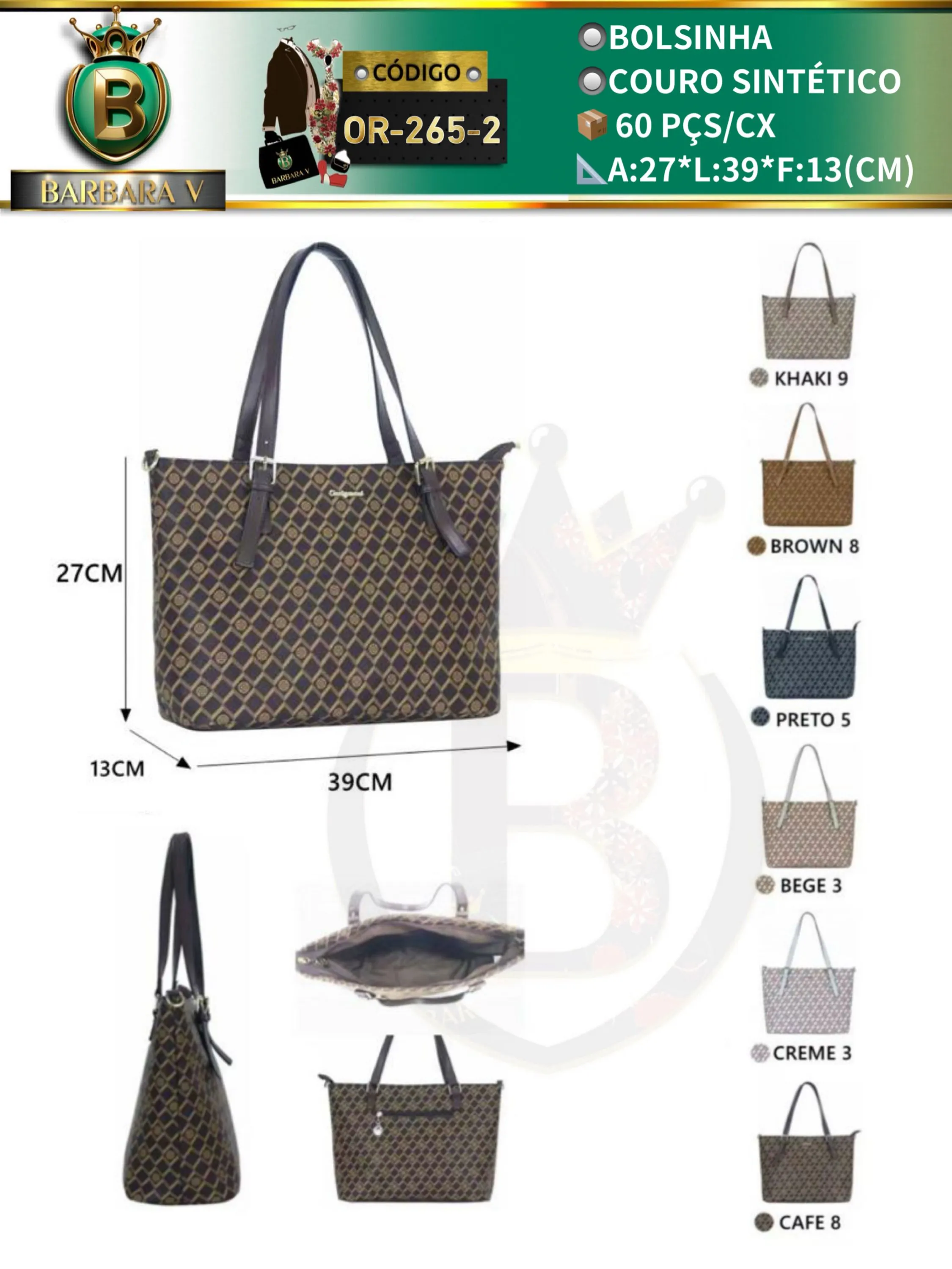 BARBARA V BOLSAS/bolsa feminina(OR-265-2)
