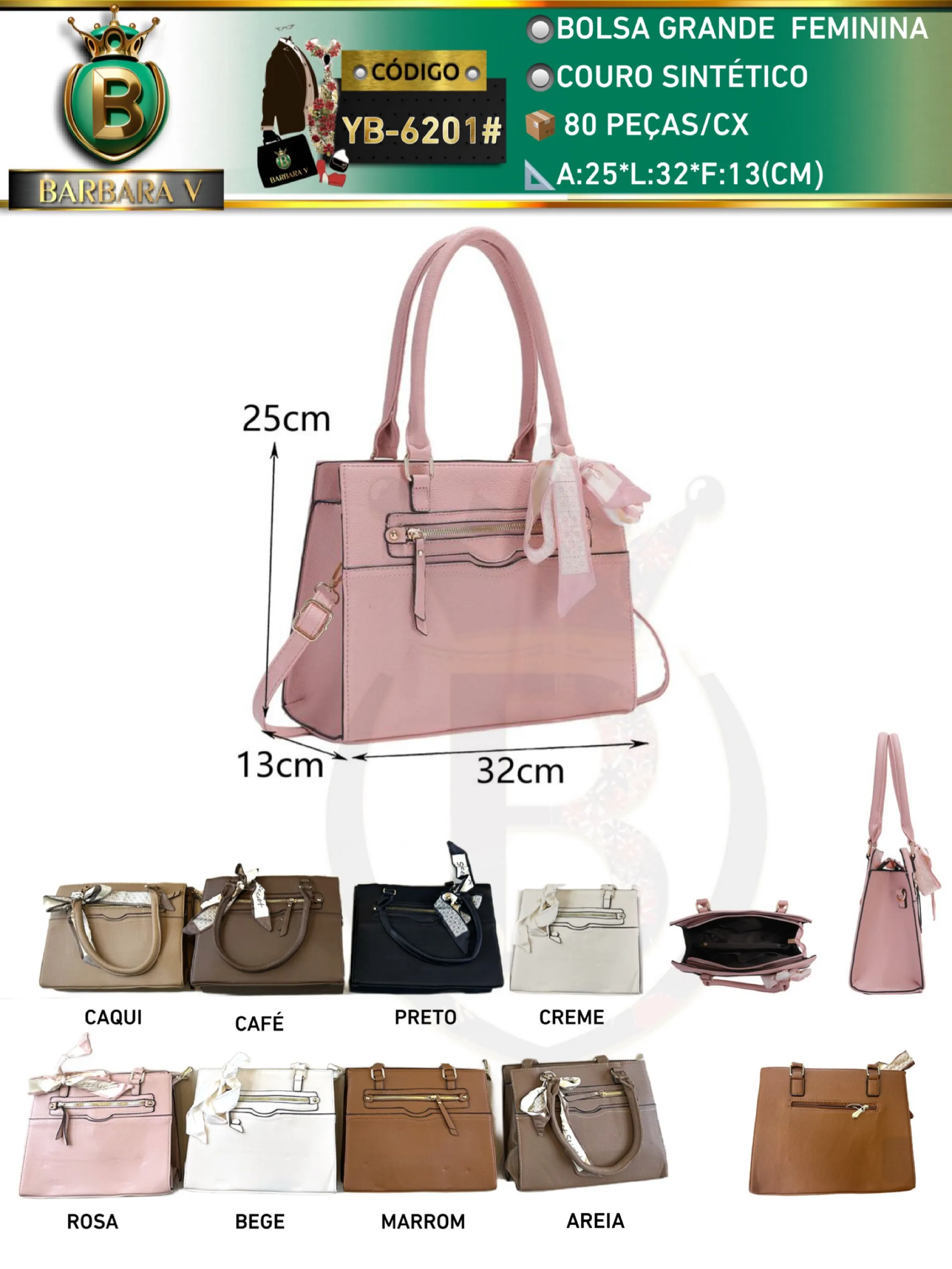 BARBARA V BOLSAS/bolsa grande feminina(YB-6201#)