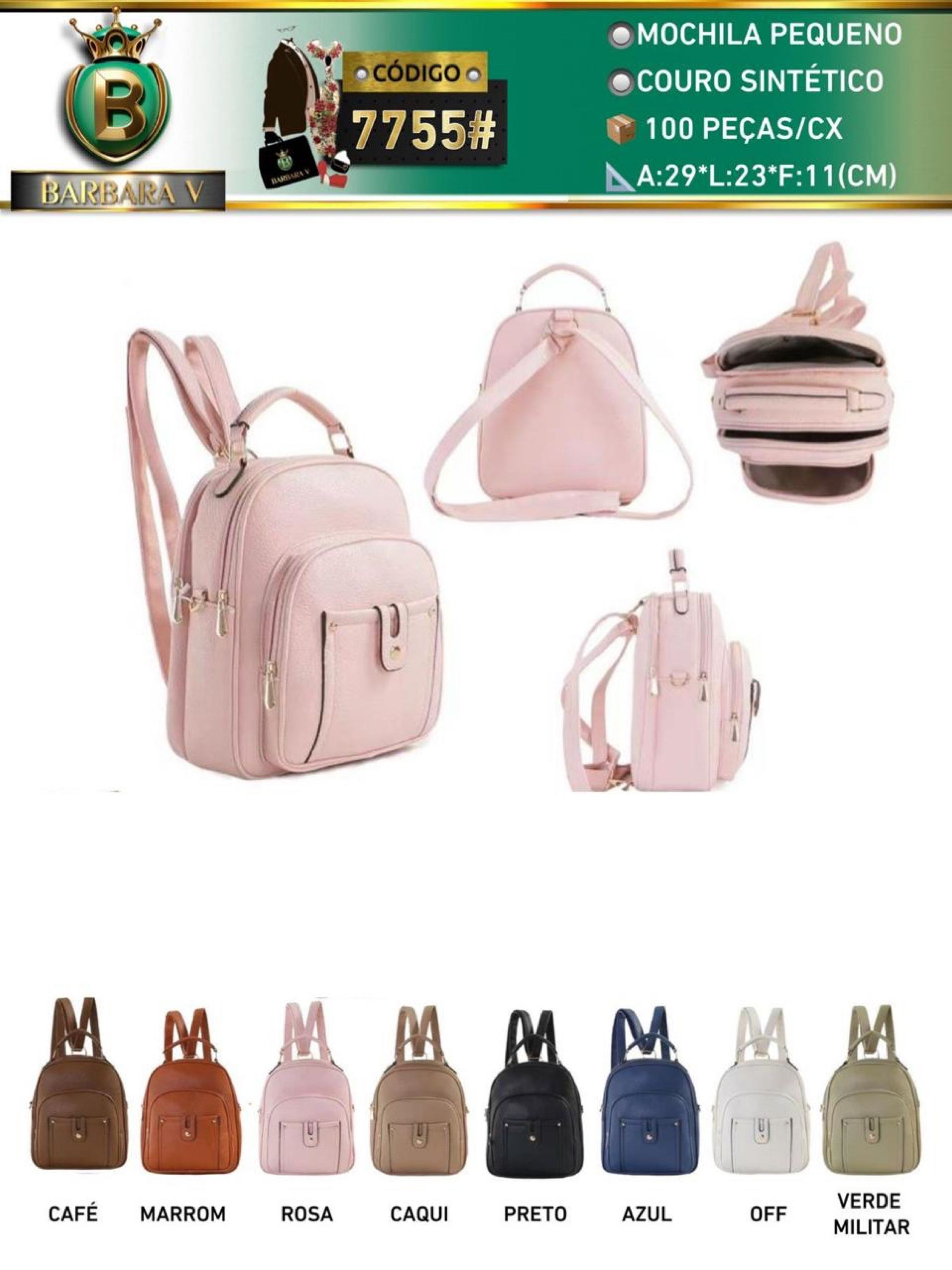 BARBARA V BOLSAS/mochila pequena(7755#)