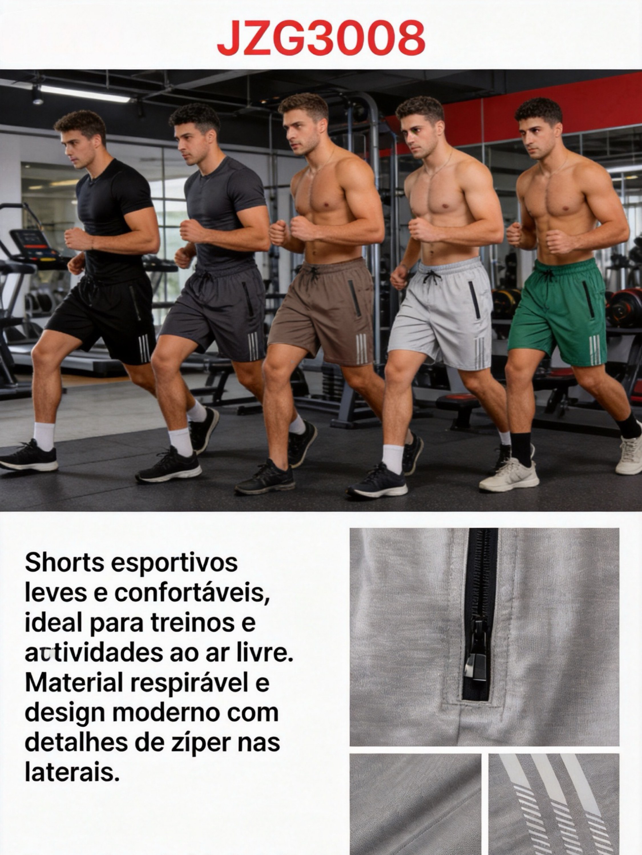 24 peças cor e tamanho sortido Shorts Esportivos （JL3008）