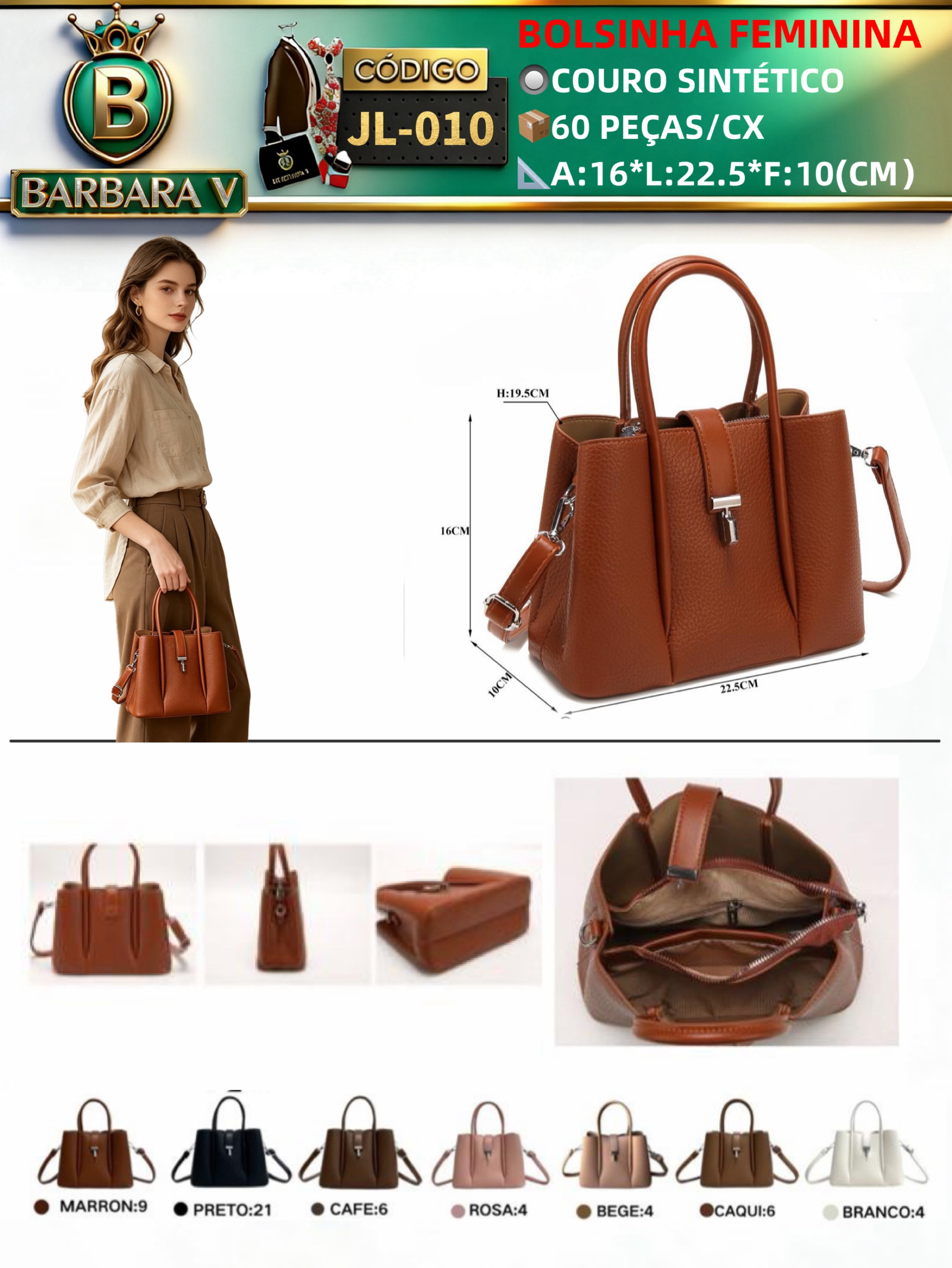 BARBARA V BOLSAS/bolsinha feminina (JL-010)