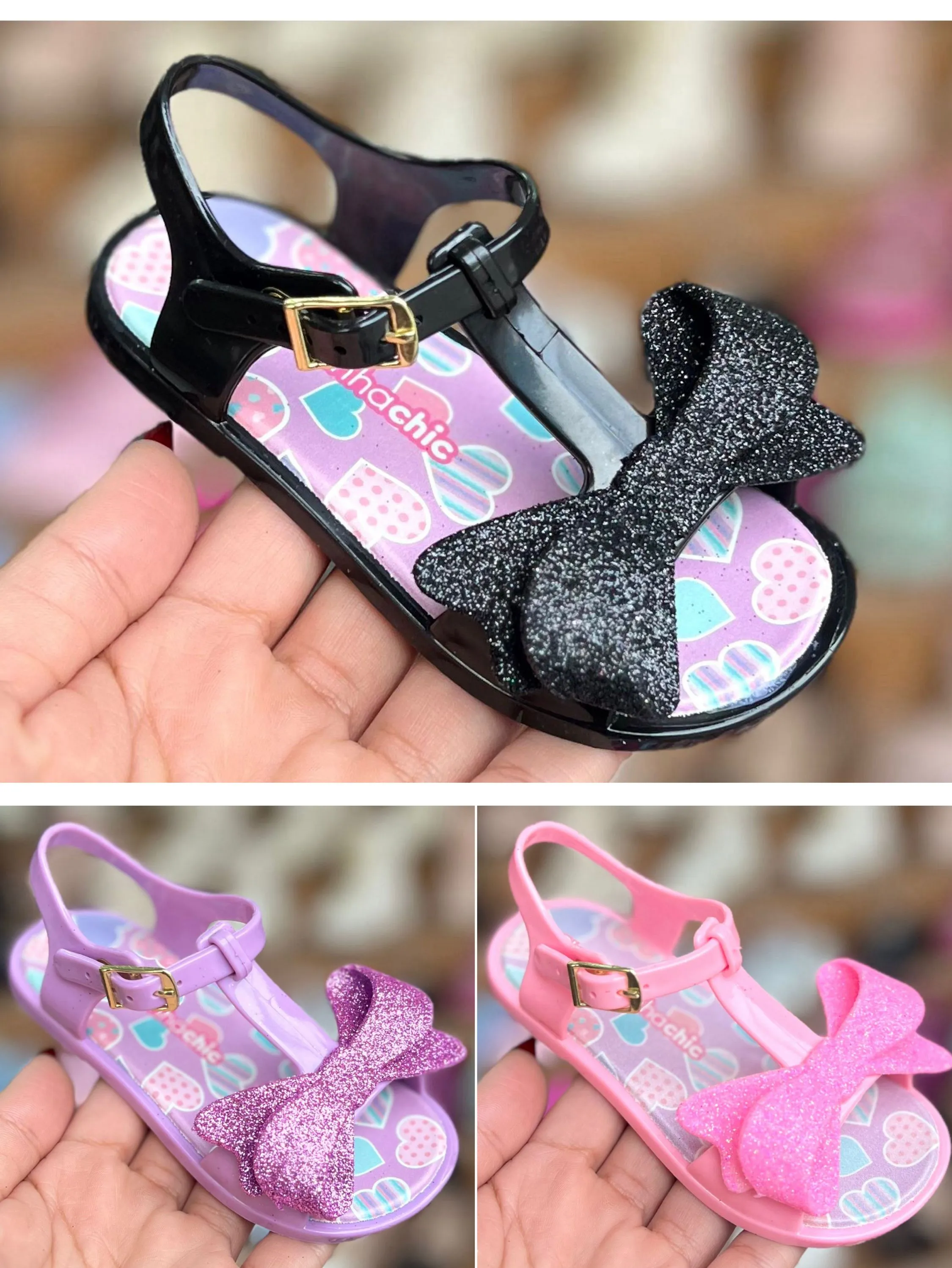 Sandalia Infantil Charmosinha Chic do 17 ao 24 Atacado Kit 12 Pares