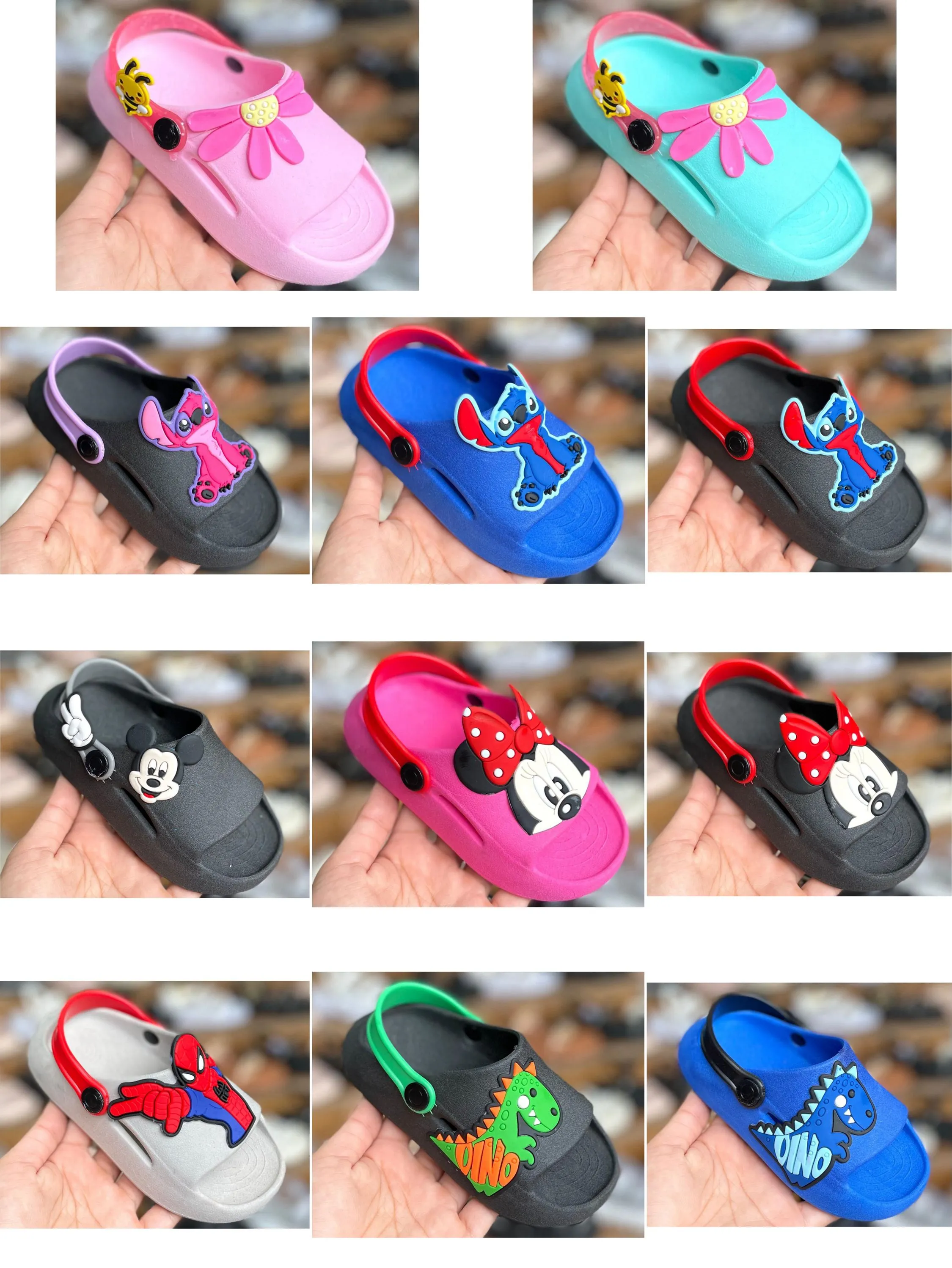 Chinelo Infantil Simples Passo do 21 ao 28 Kit 12 Pares