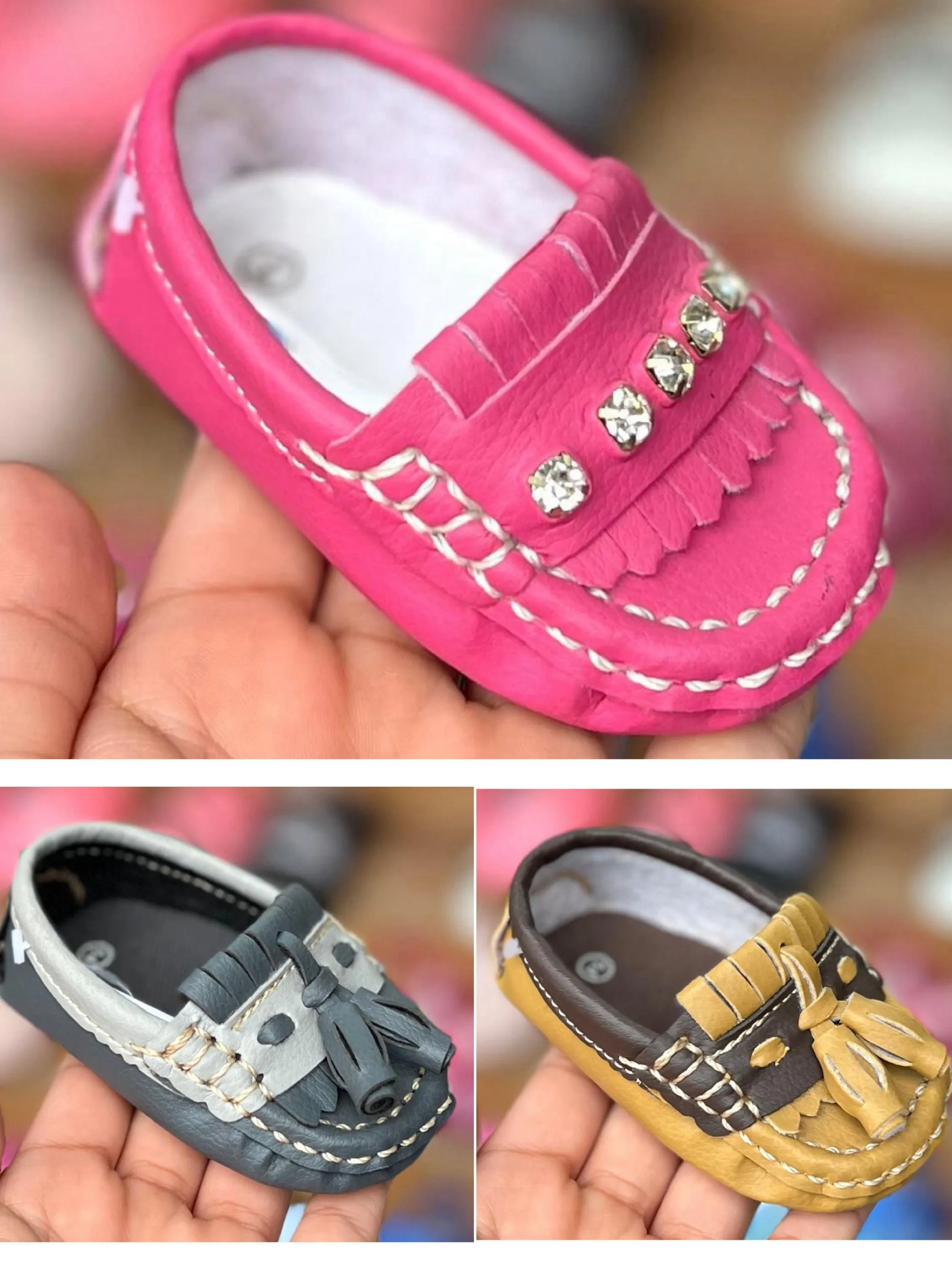 Mocassim Bebê BB Kids do 14 ao 19 Atacado Kit 12 Pares