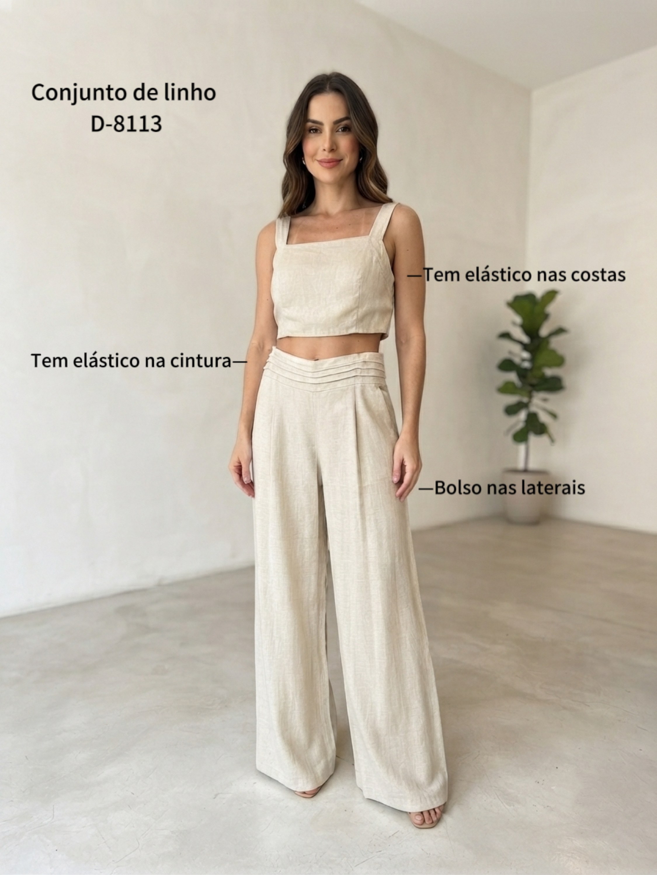 Conjunto de linho D-8113
