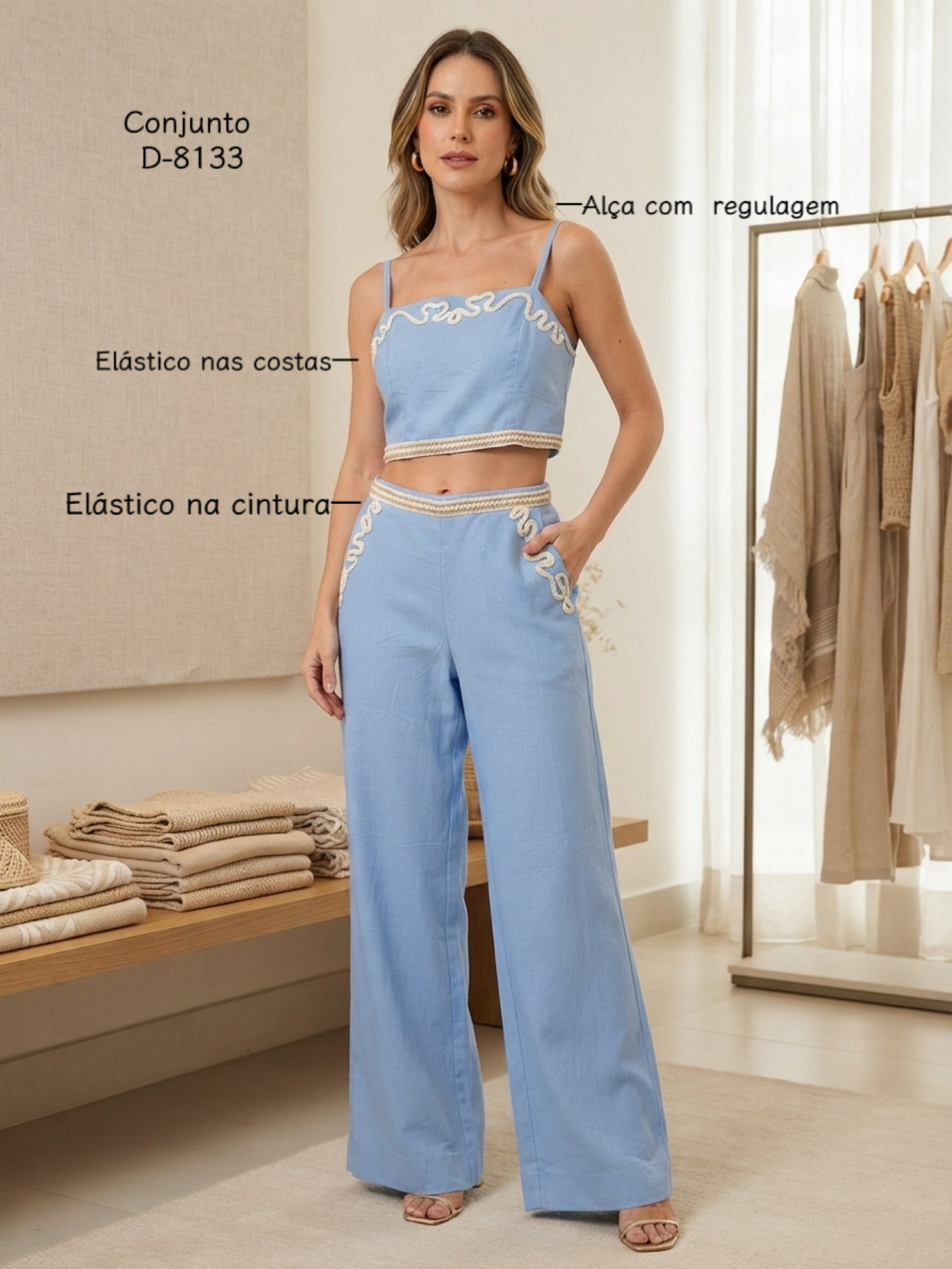 Conjunto feminino D-8133