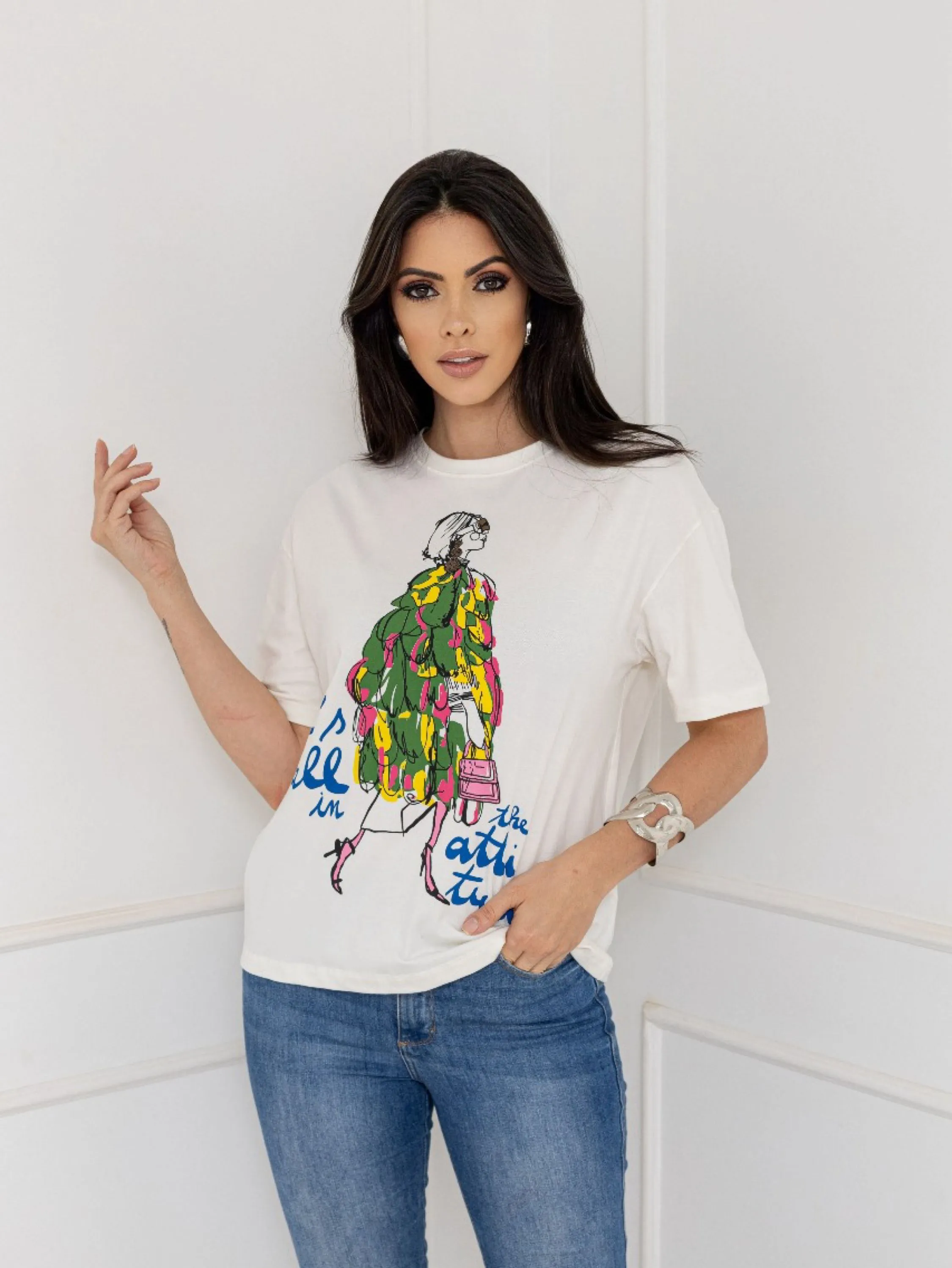 T-shirt feminina manga curta TS-96