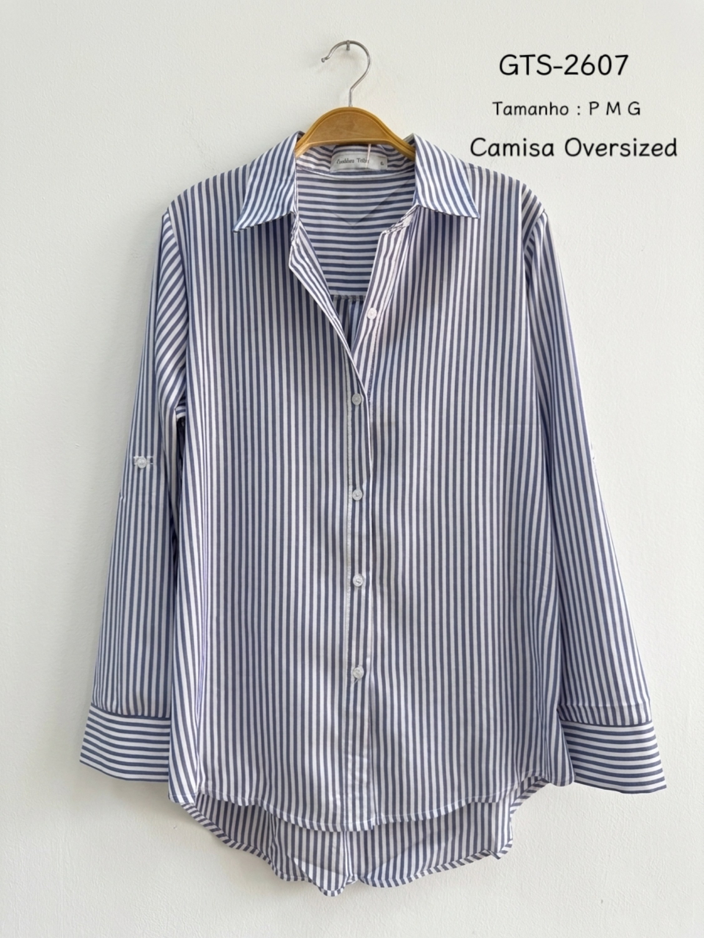 Camisa feminino oversized listrada s-2607