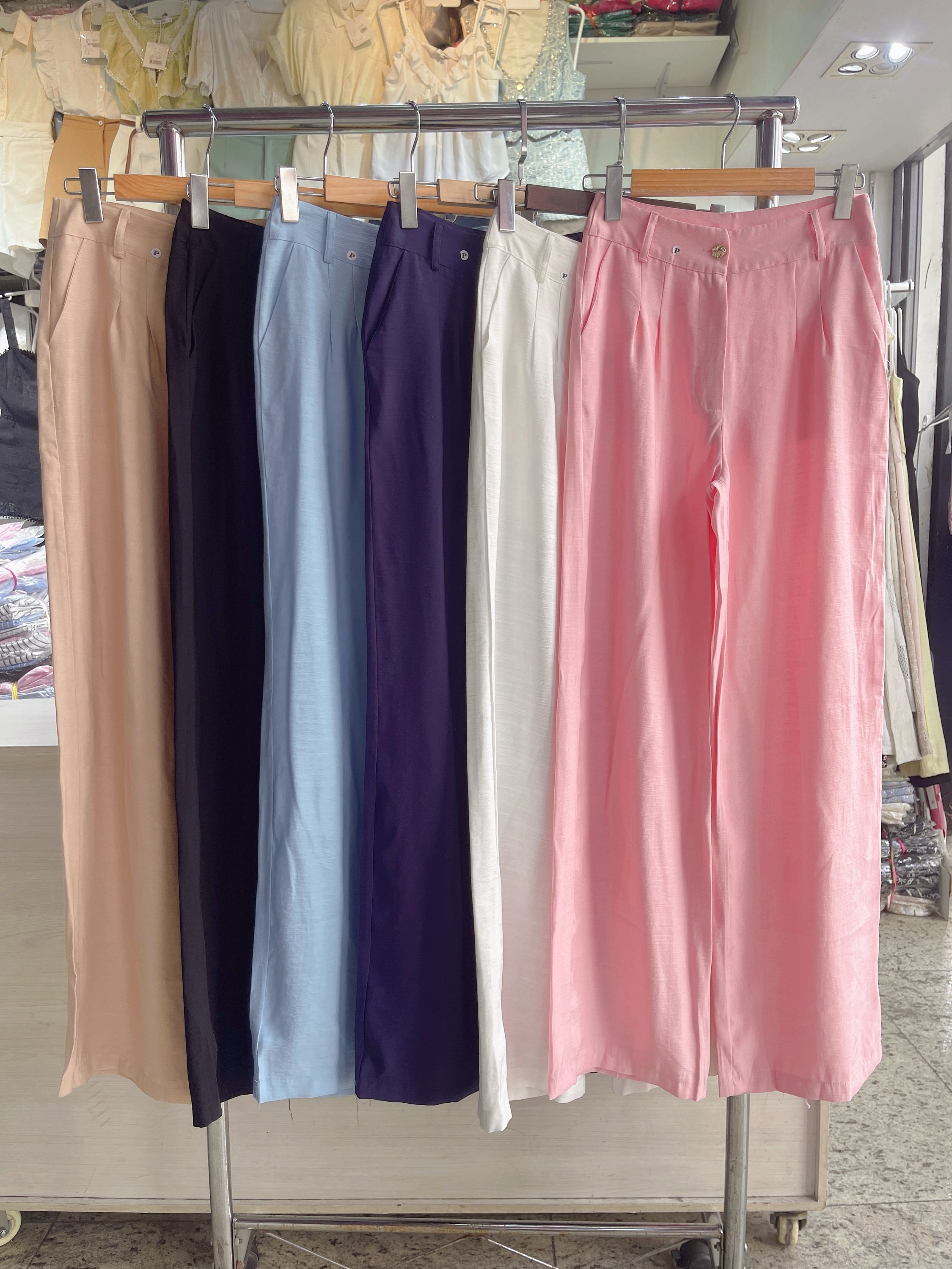 Calça pantalona de marrante feminina