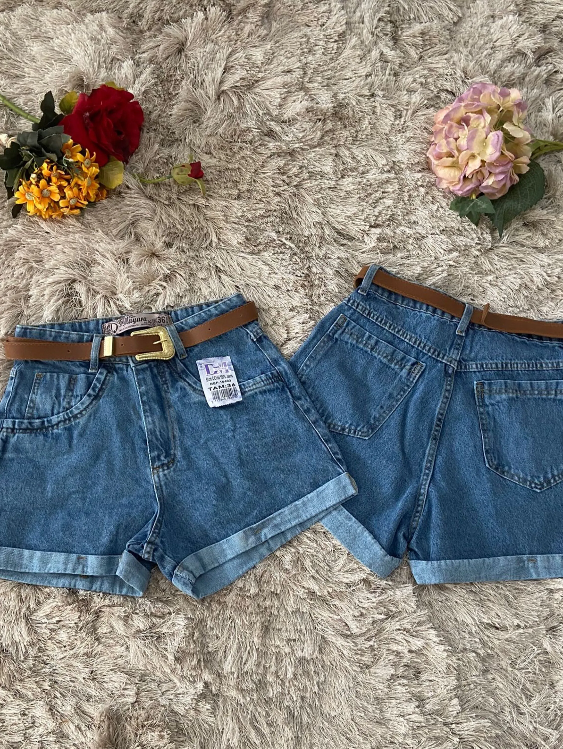 Short jeans feminino