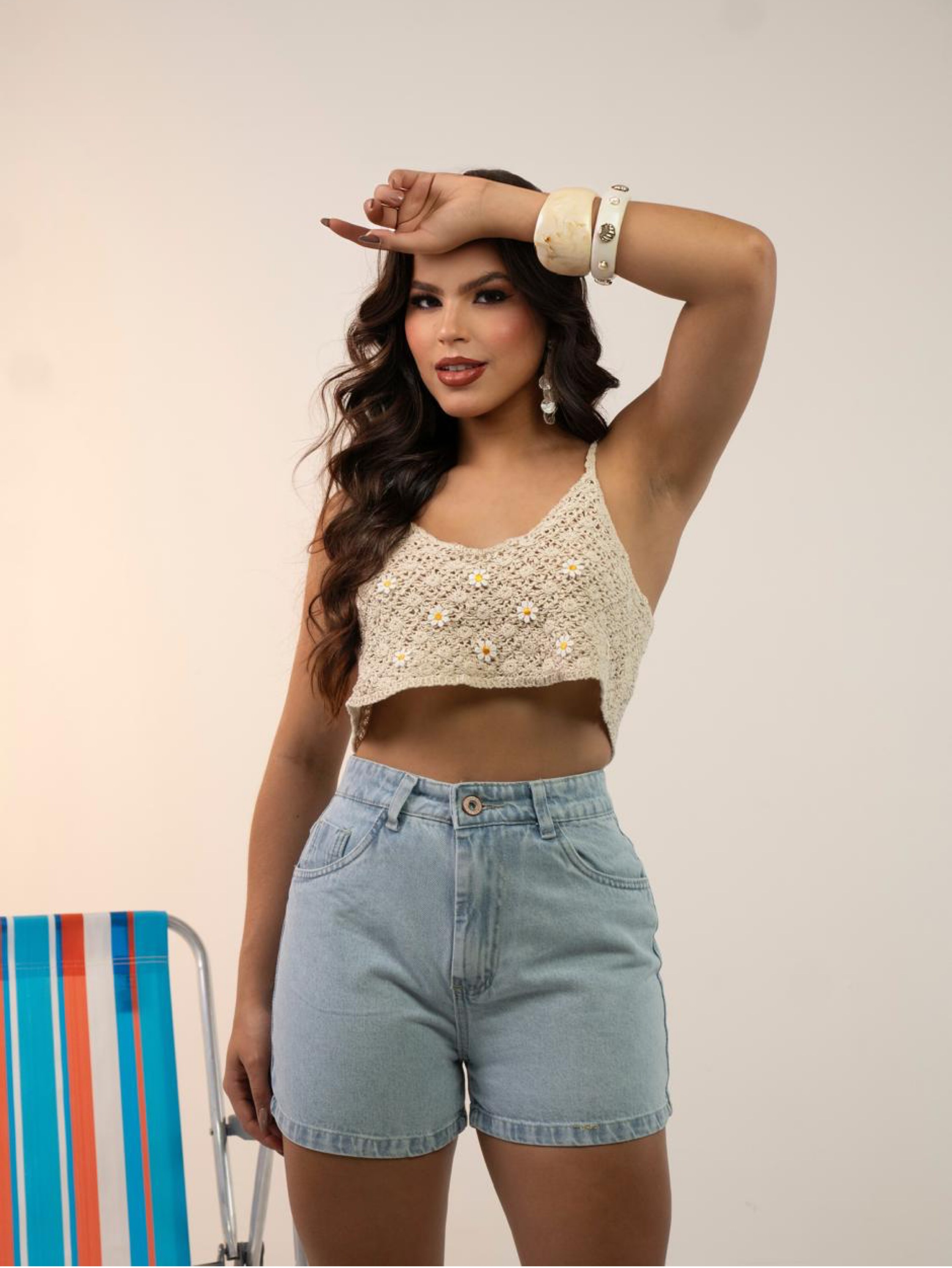 Short jeans feminino