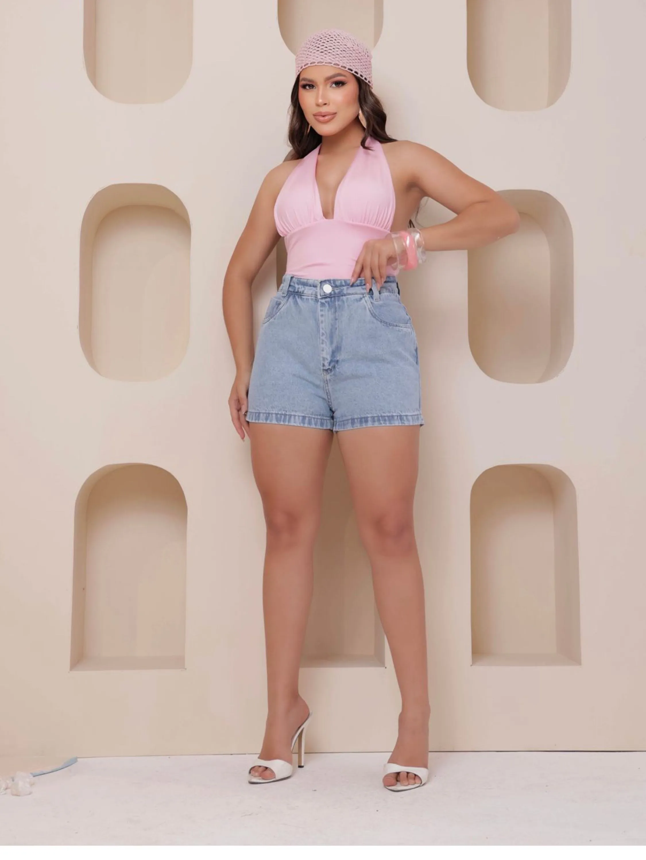 Short jeans feminino