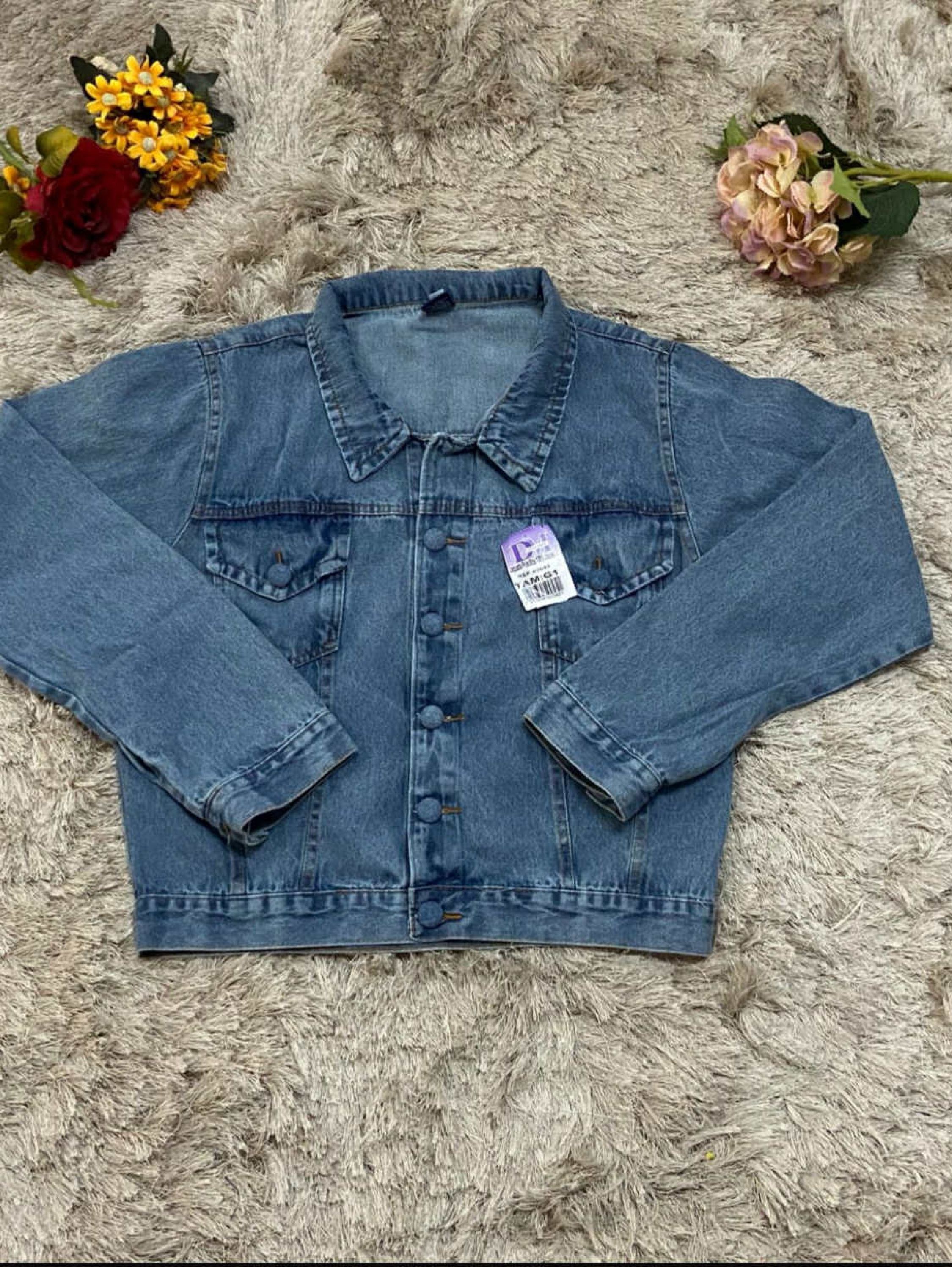 Jaqueta jeans feminina plus size