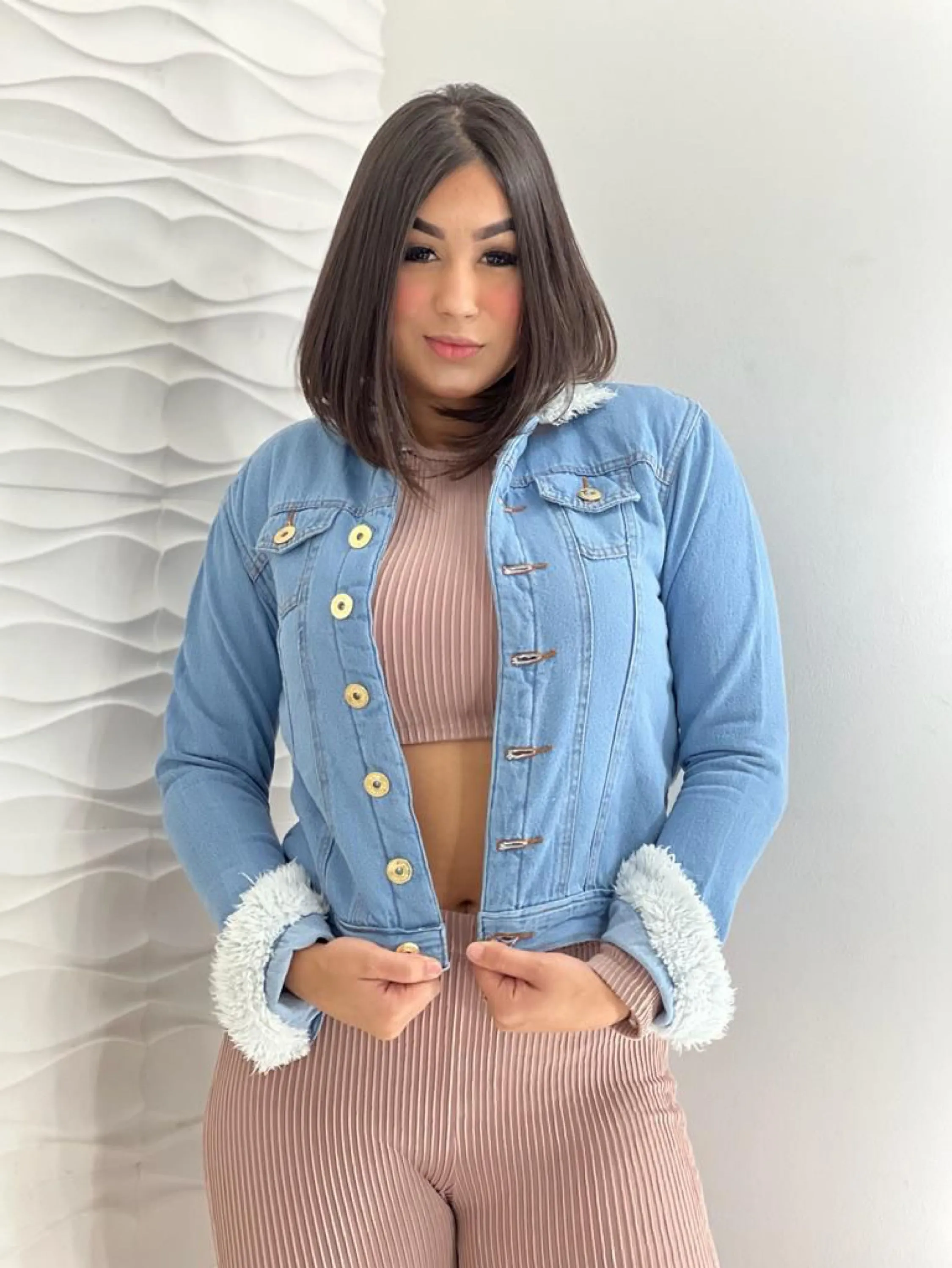 Jaqueta jeans feminina