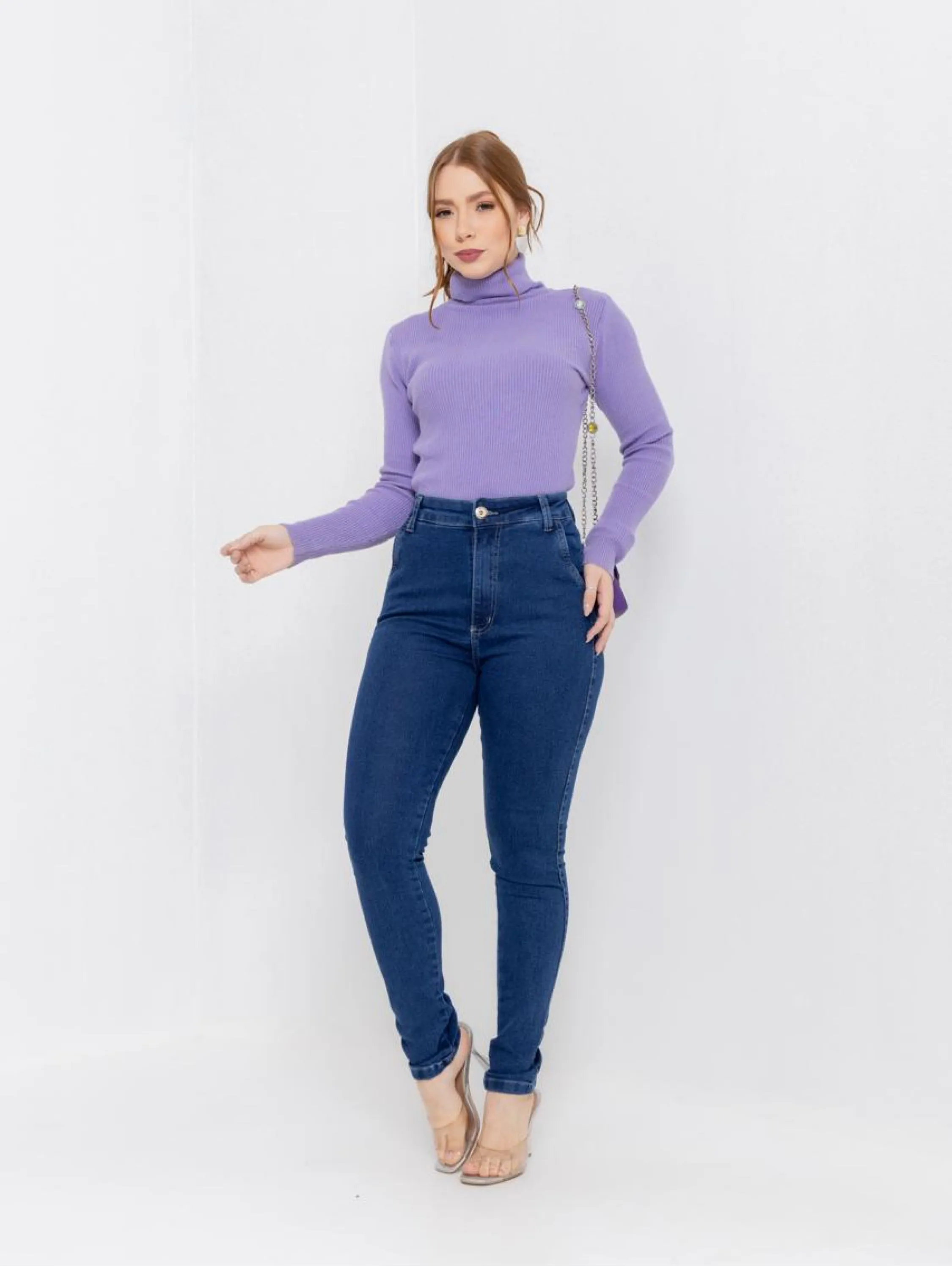 Calça skinny jeans feminina