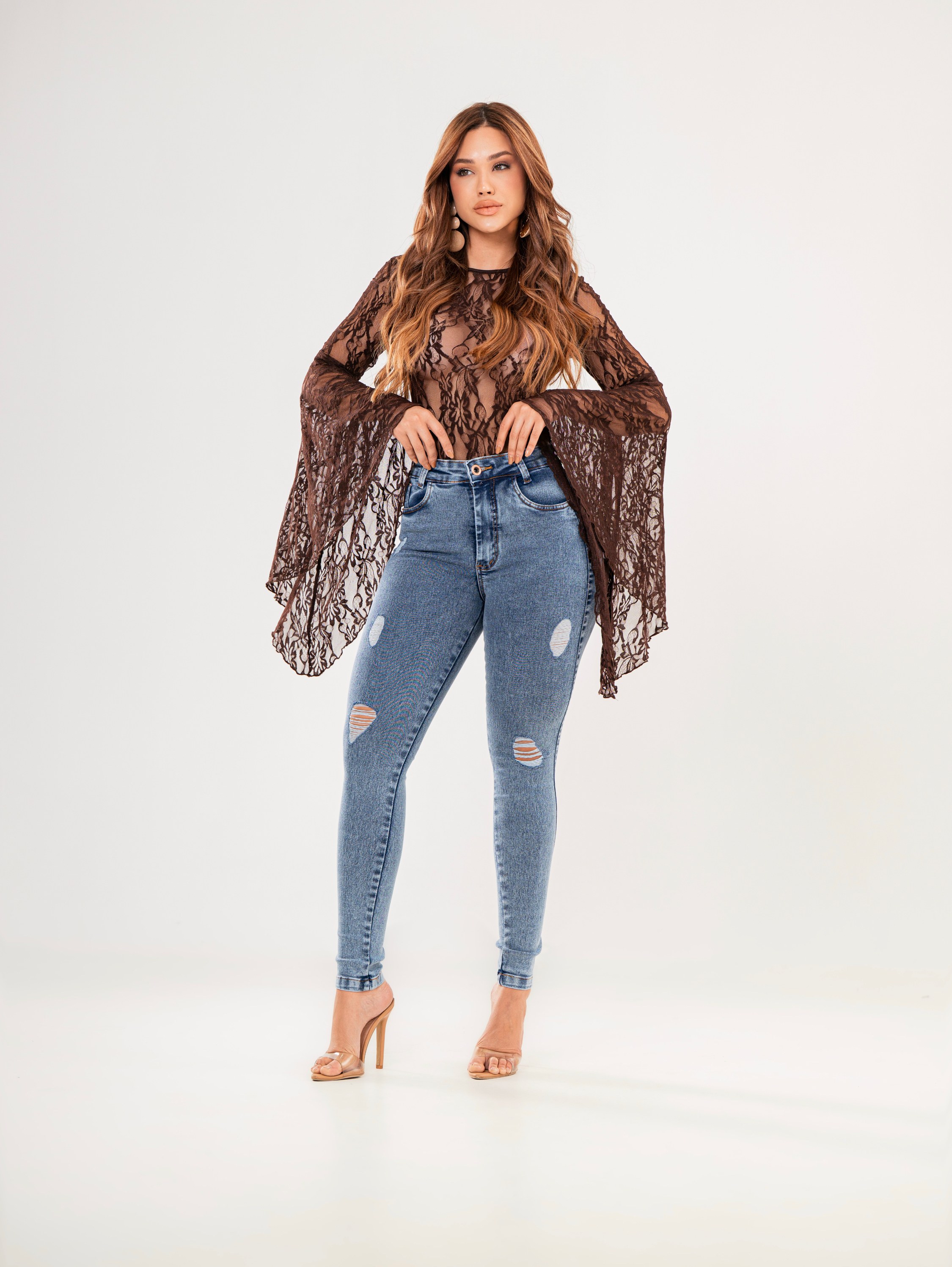 Calça skinny jeans feminina
