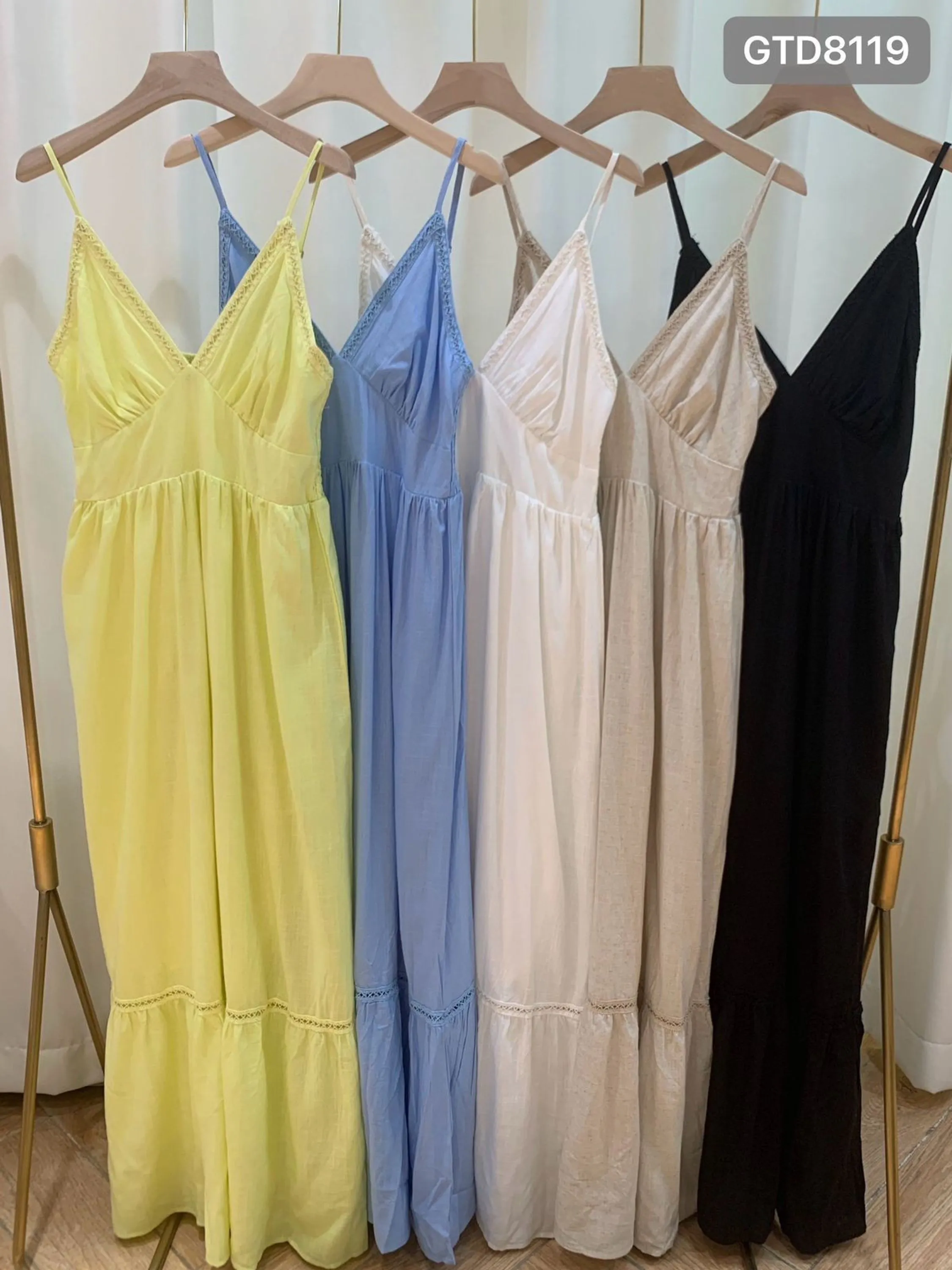 Vestido liso longo