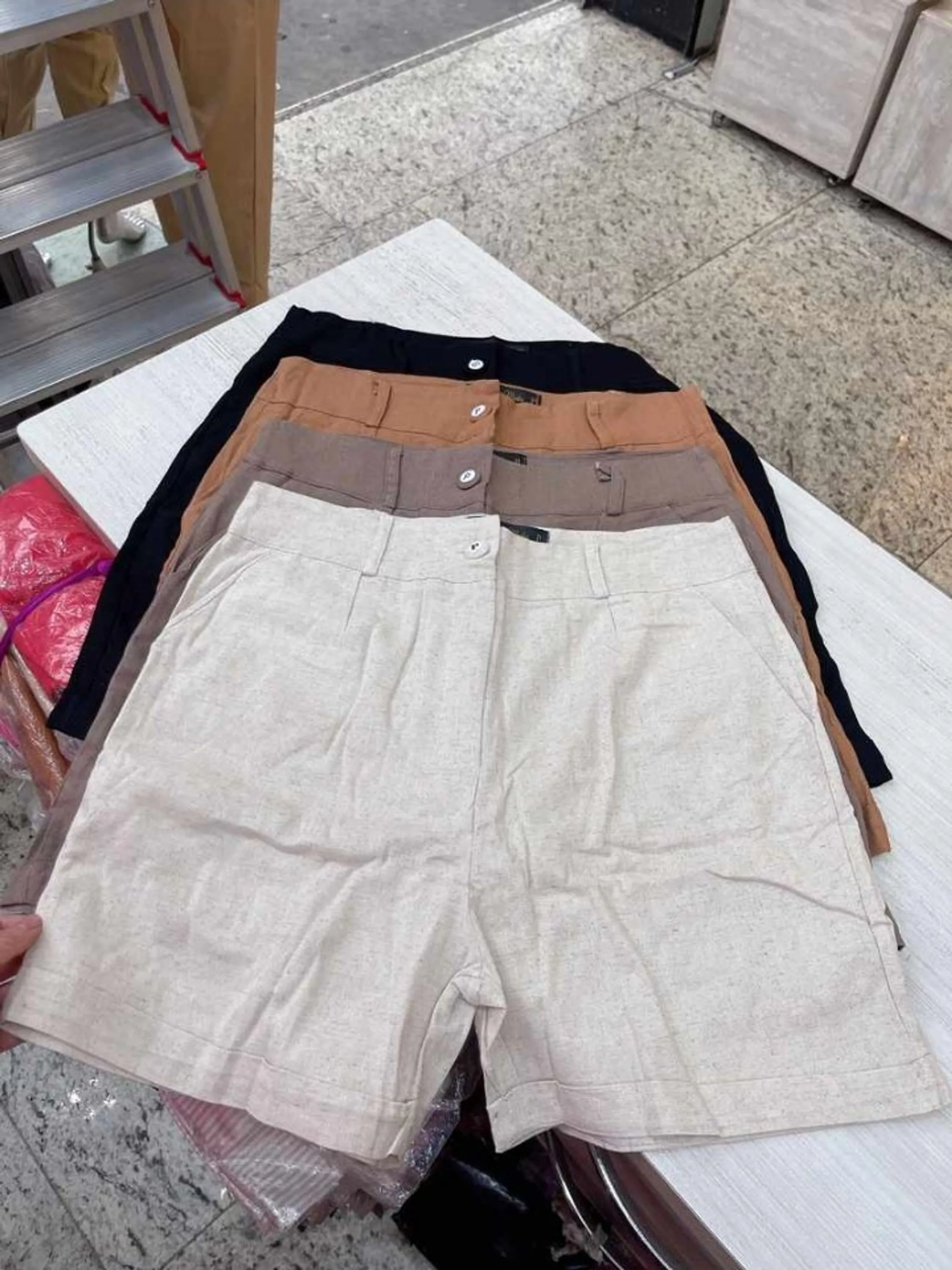 Short de Linho feminina