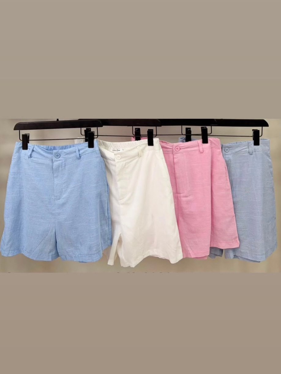 Short de Linho com forro feminina