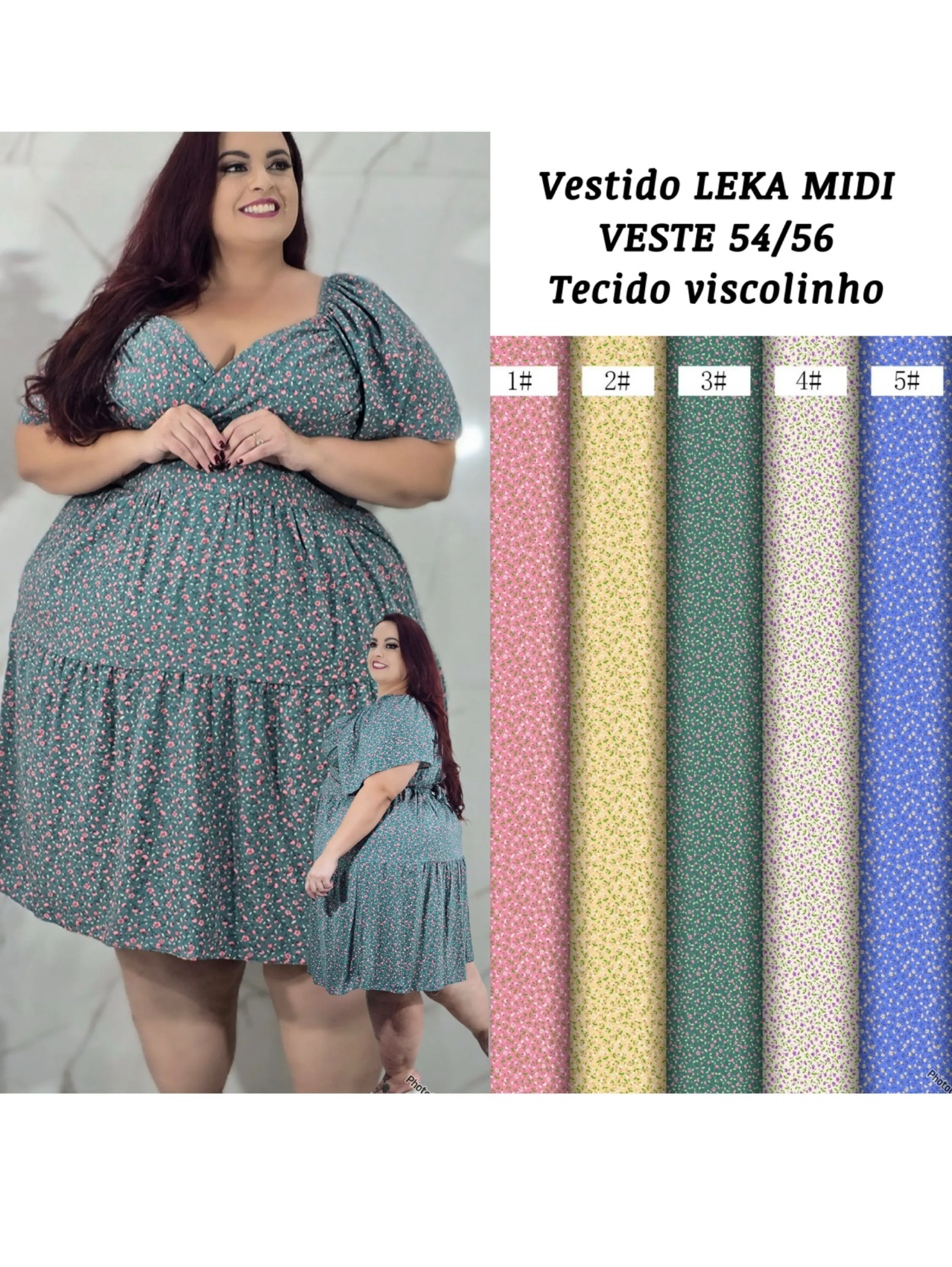 Vestido LEKA PLUS ESTAMPADO