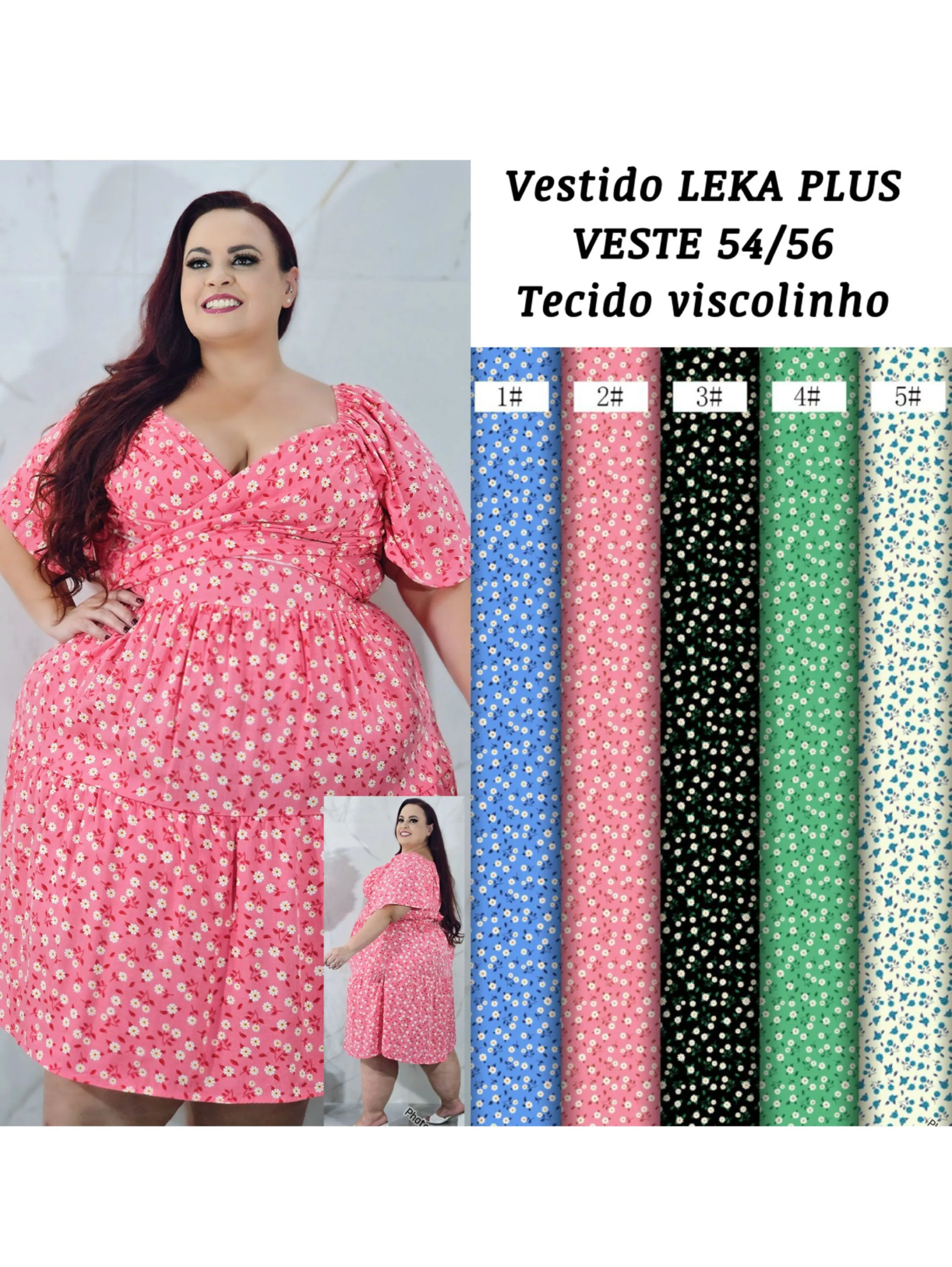 Vestido LEKA PLUS ESTAMPADO