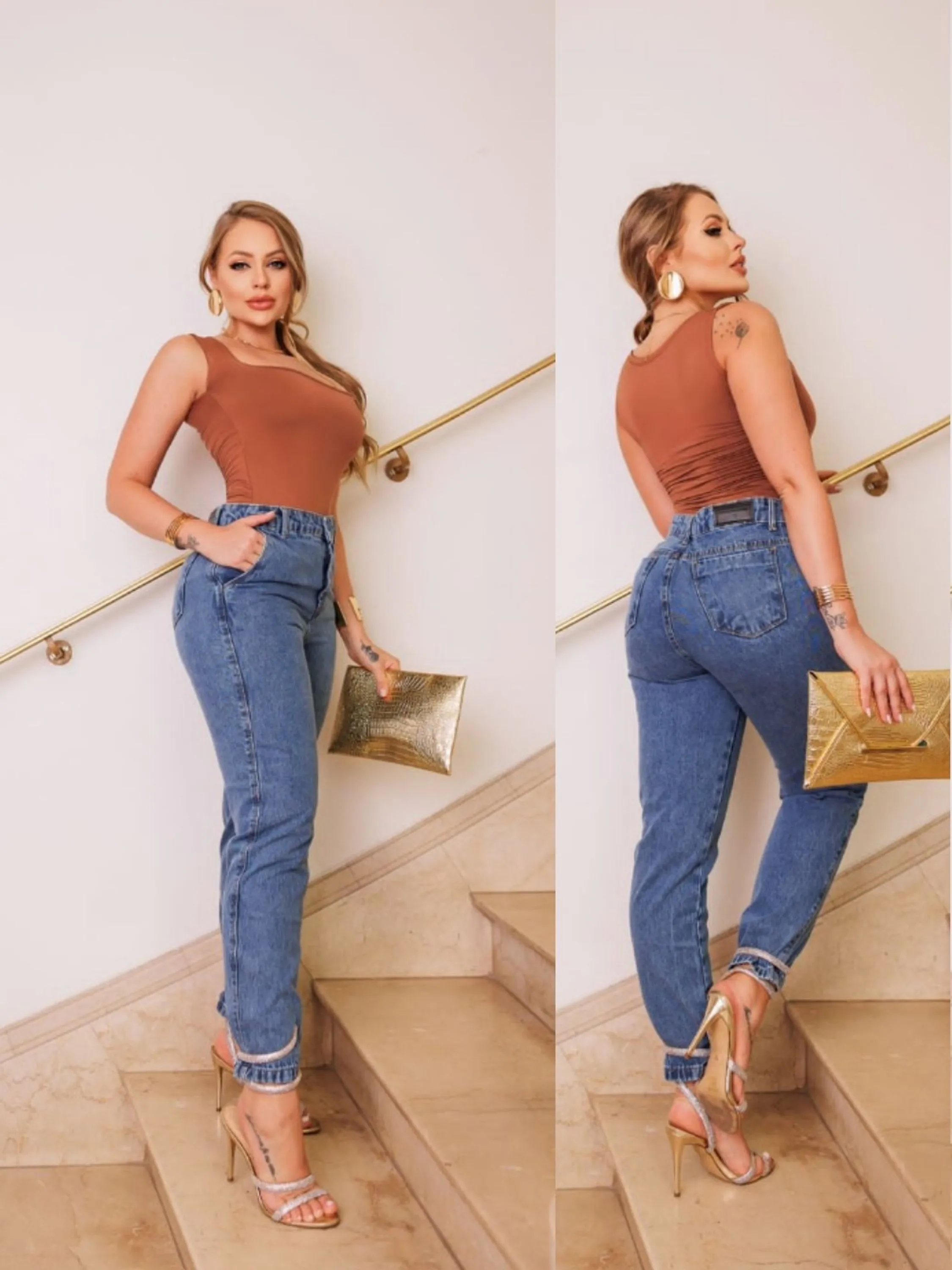 Calça Jeans Mom