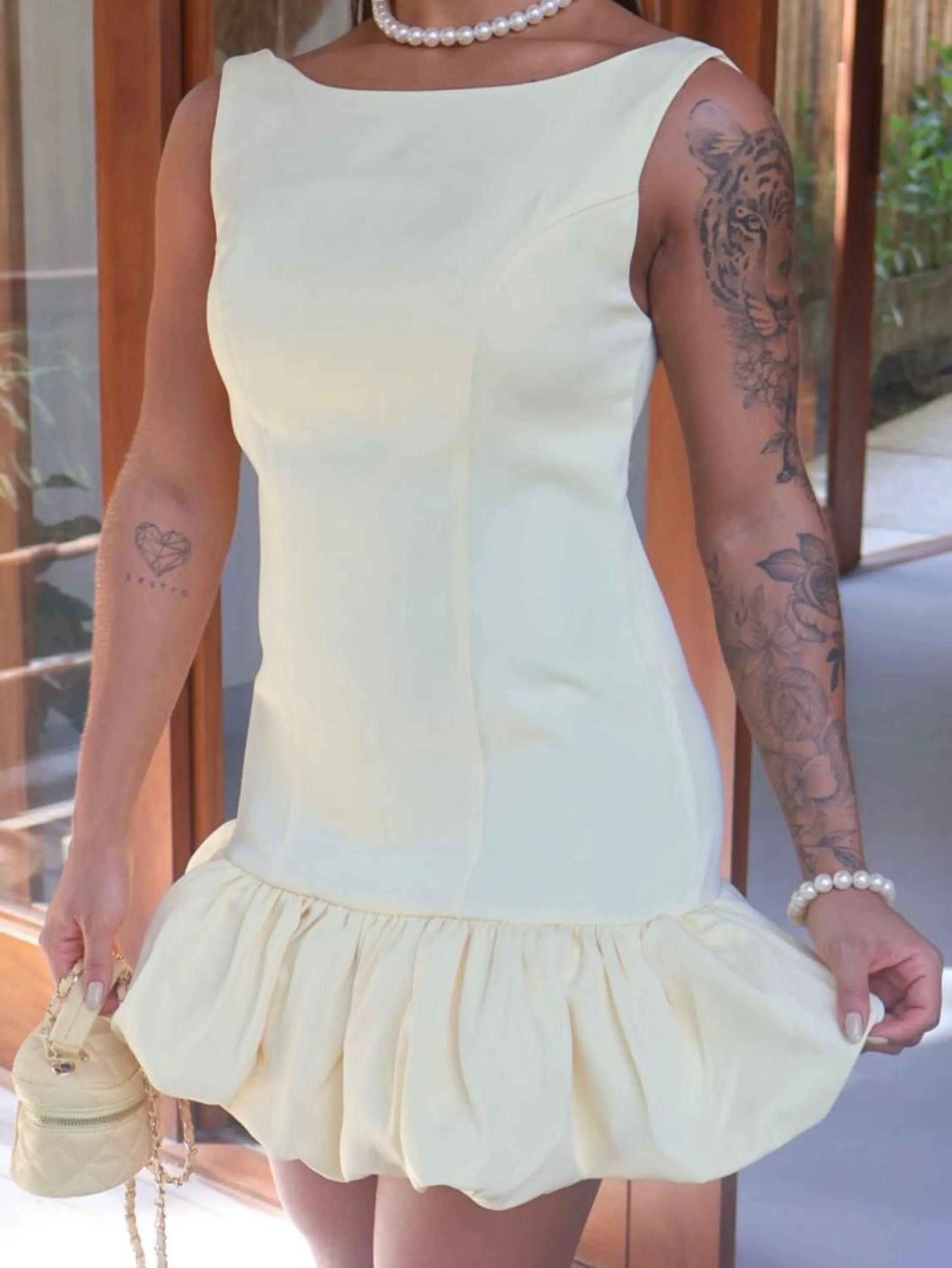 Vestido macaquinho curto YY2922-1 (alfaiataria )