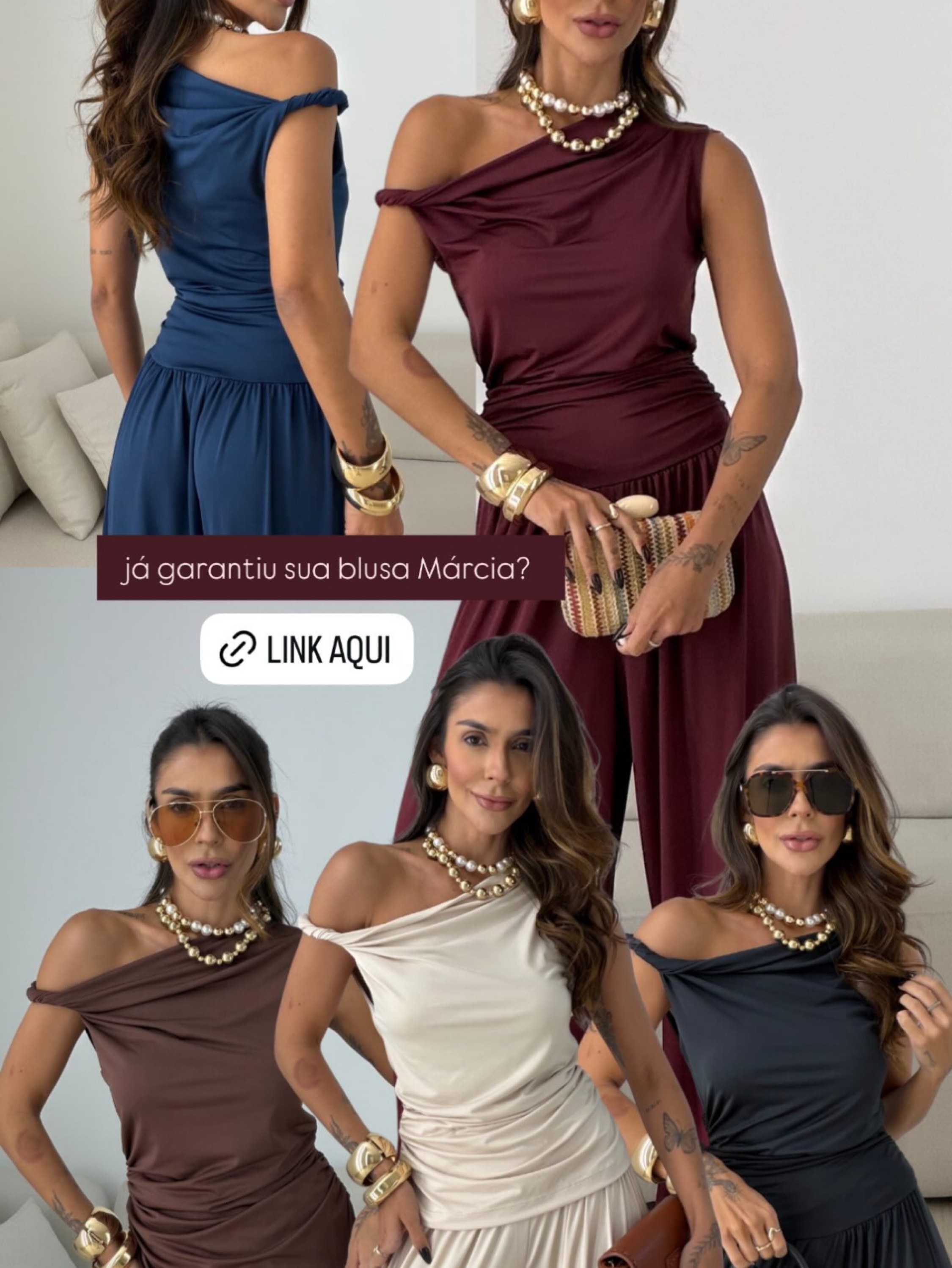 Blusa drapeada (Malha) YY3033