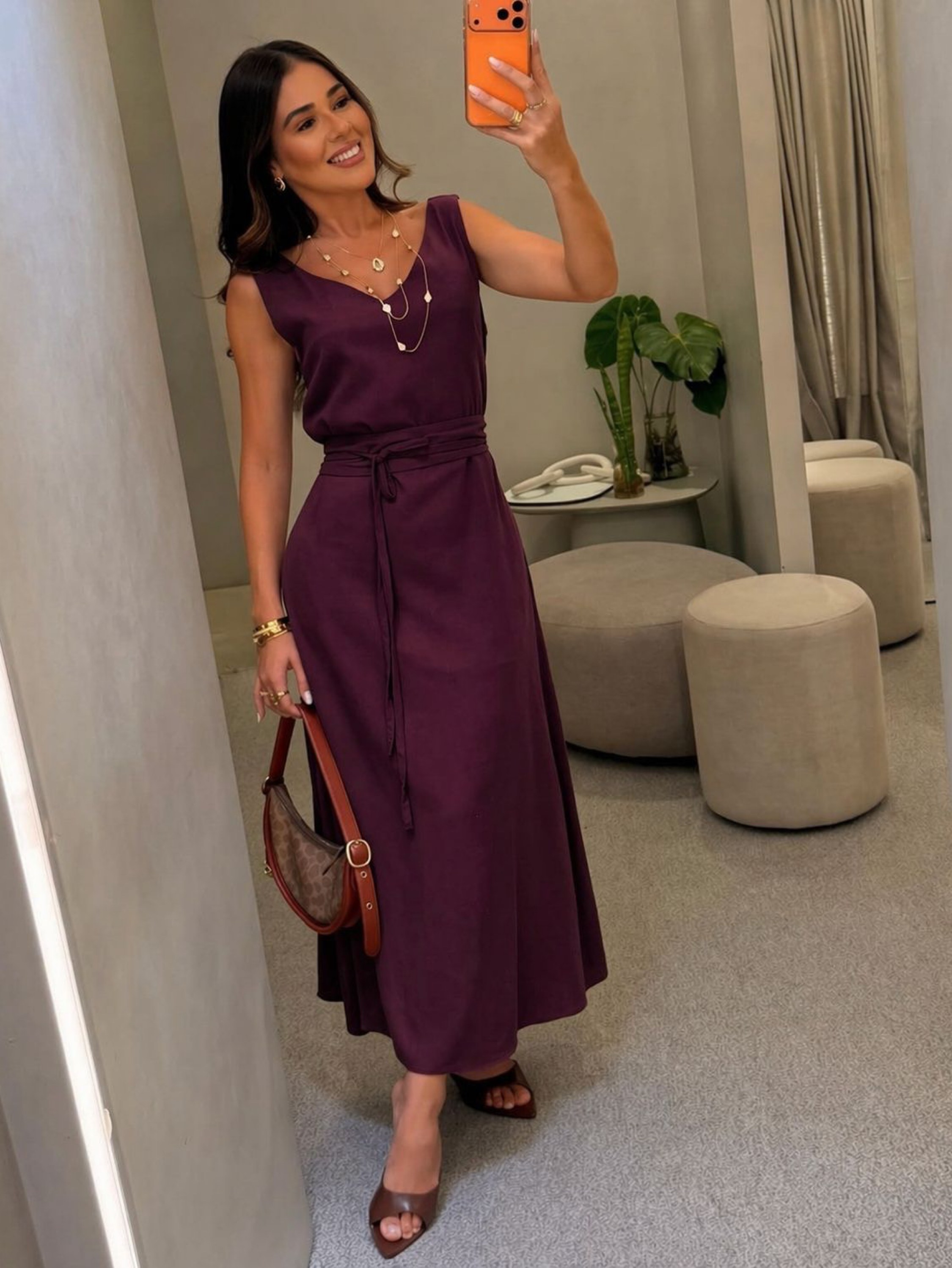 Vestido Feminino Longo (Linho) YY2831-7
