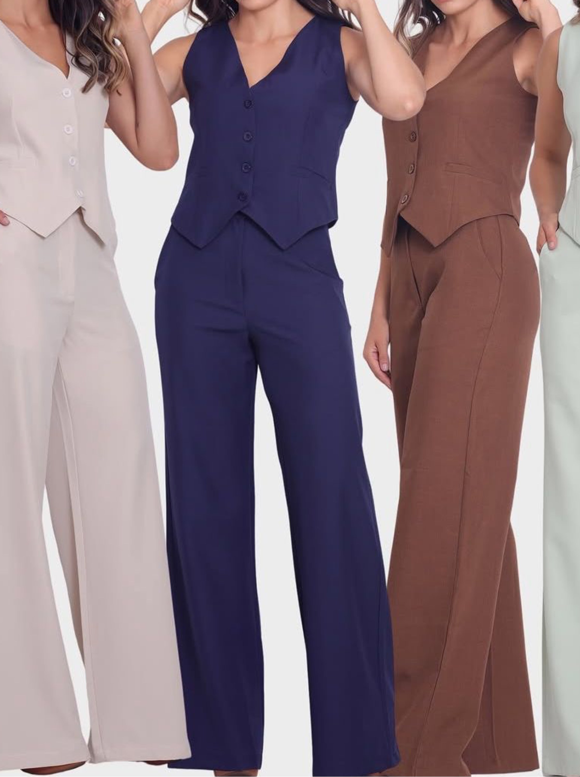 Conjunto feminino (Alfaiataria Twill) YY2860-4
