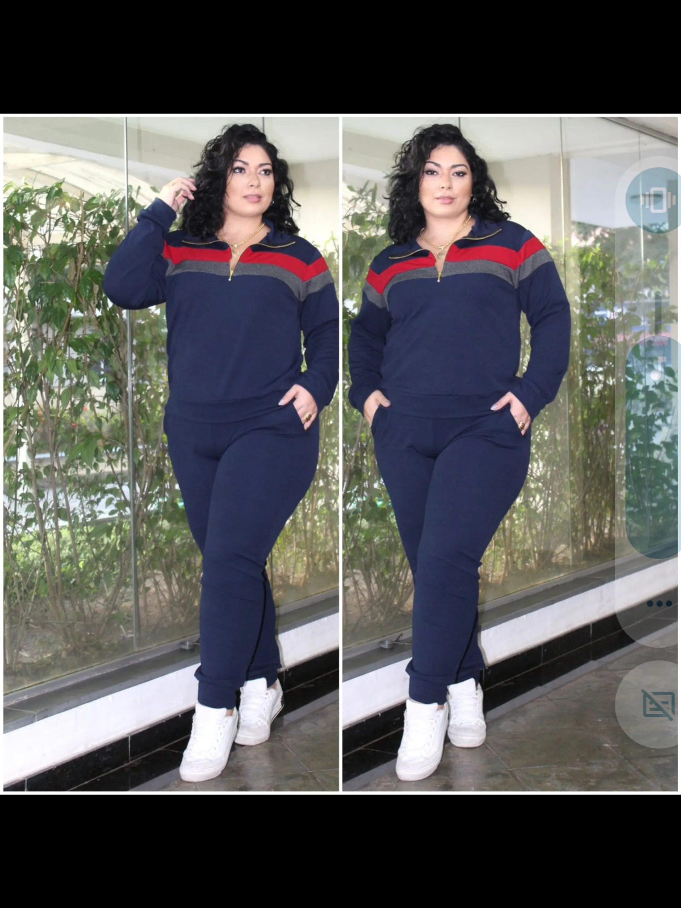 Conjunto charmoso  malha crepe tamanho GG plus size cores disponível conforme a disponibilidade da lojaWil