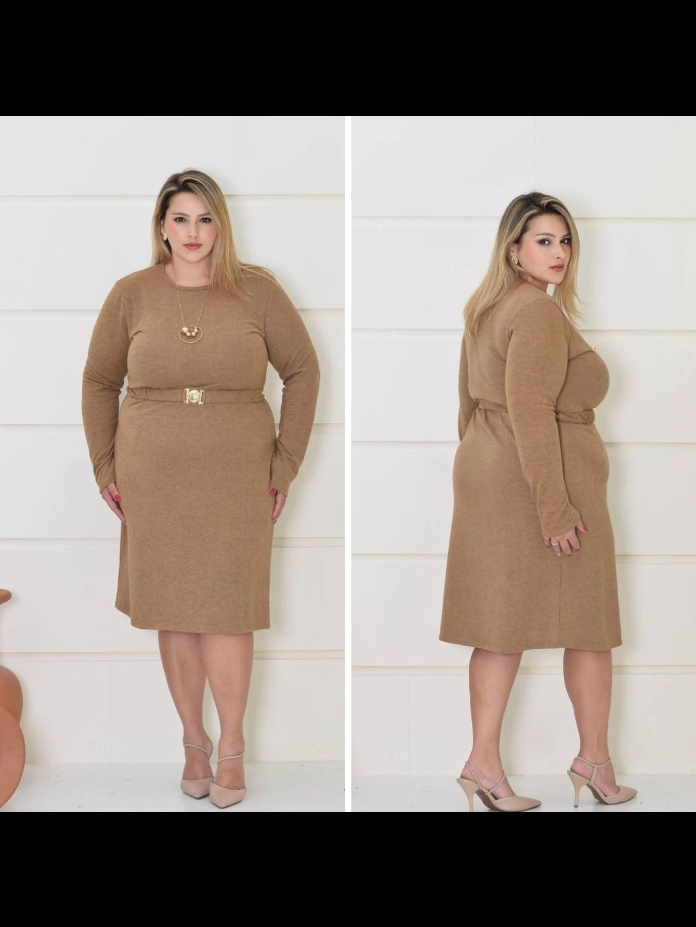 Vestido lanzinha plus size GG veste até 52 acompanha cinto opcional cortes variadas conforme a disponibilidade da loja