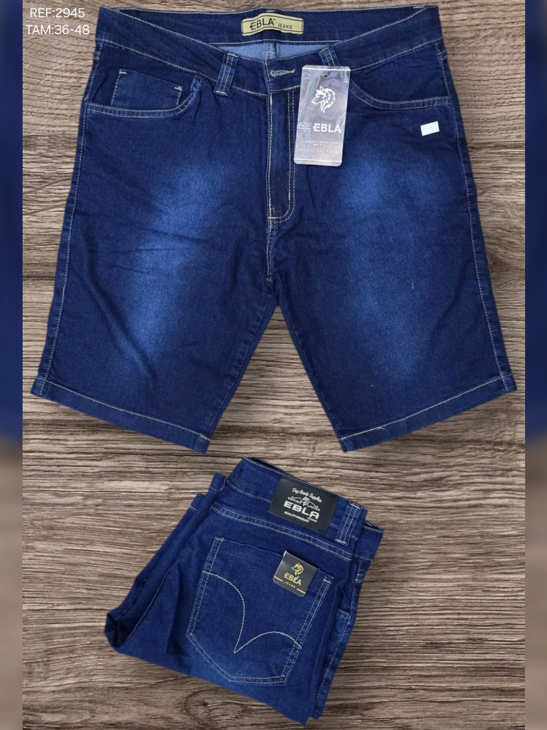 Bermuda masculina com elastano Várias cores