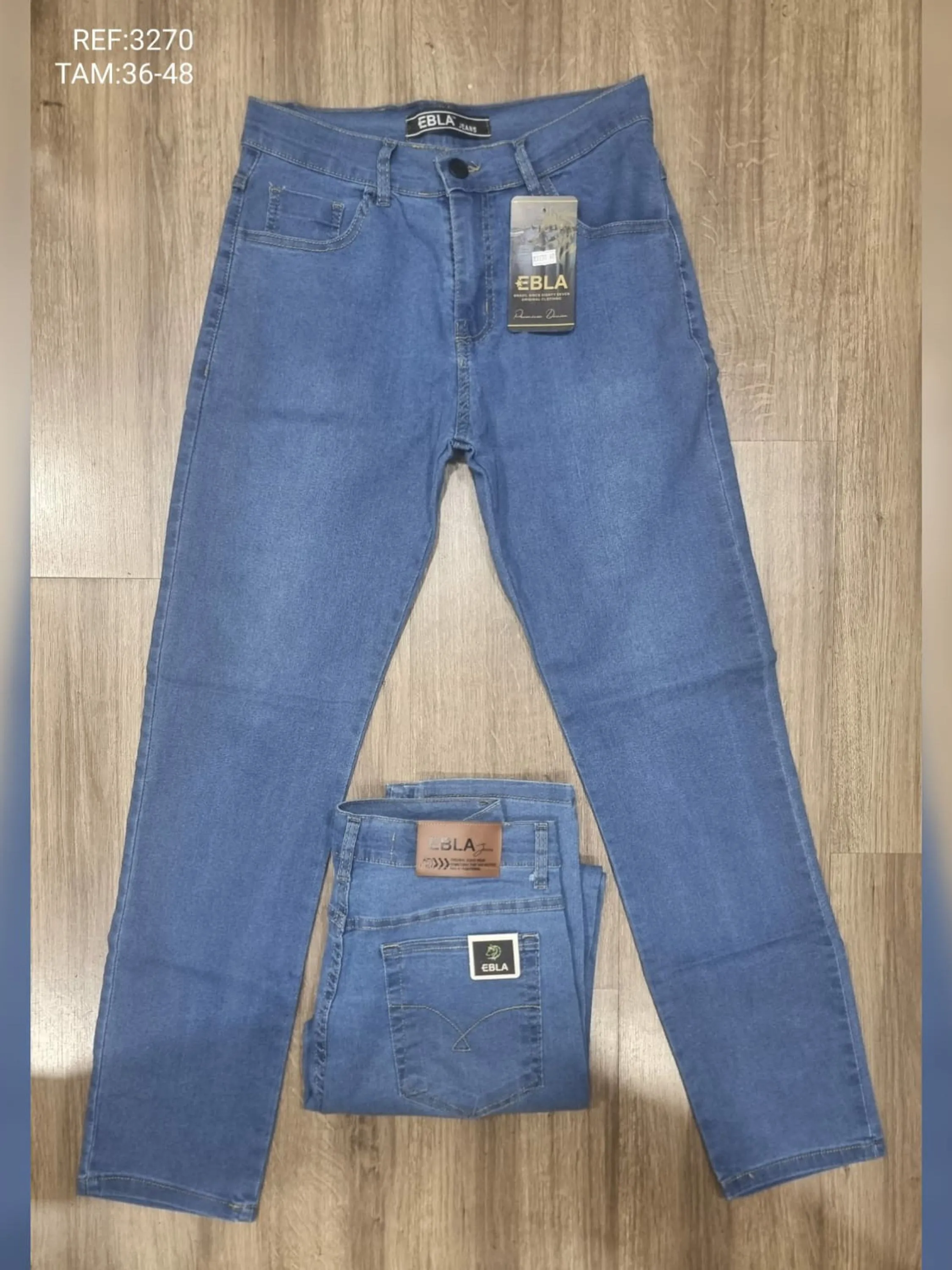 Calça jeans masculino slim clara 3270