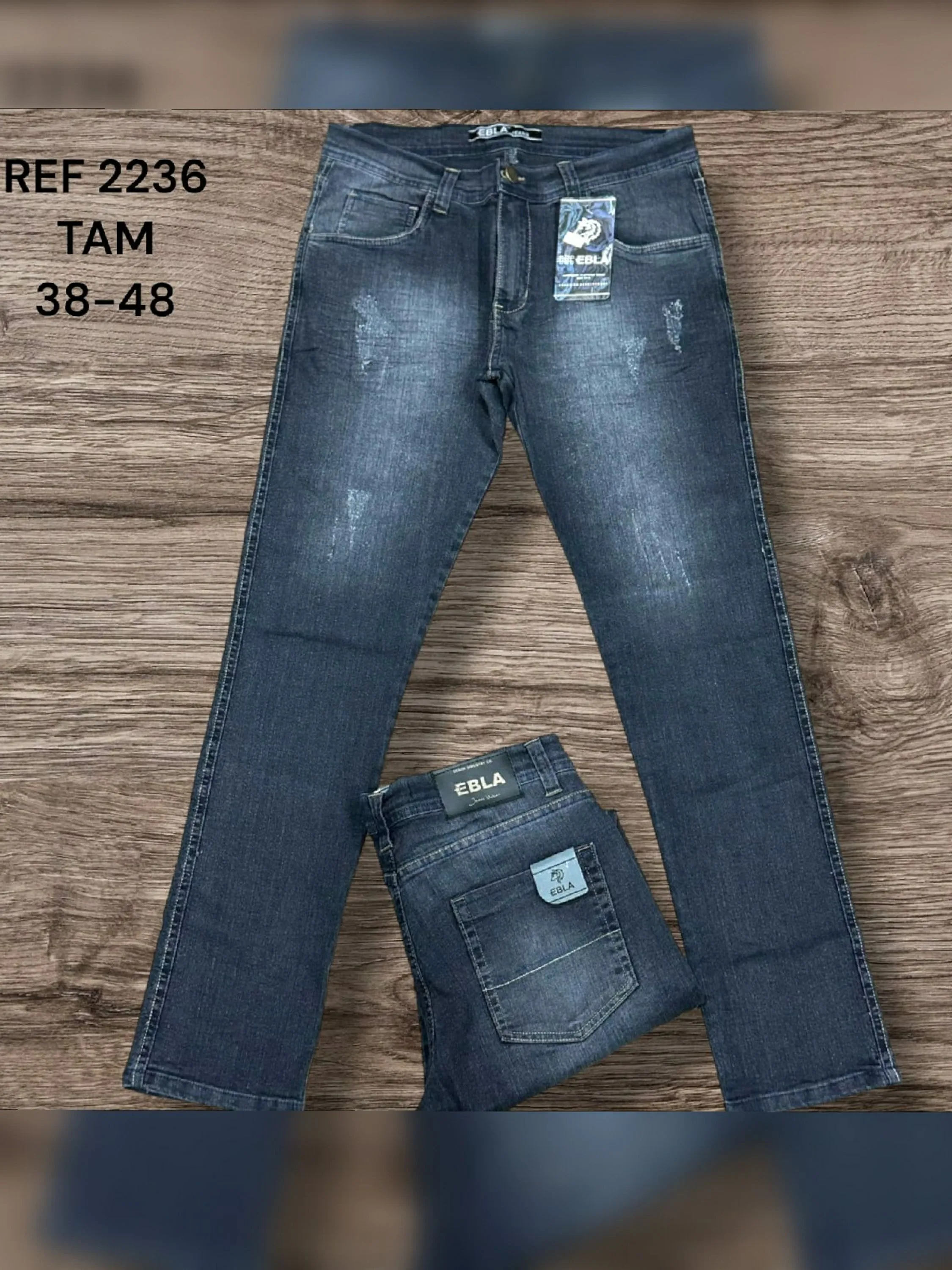 Calça jeans masculino Premium cinza 2236#