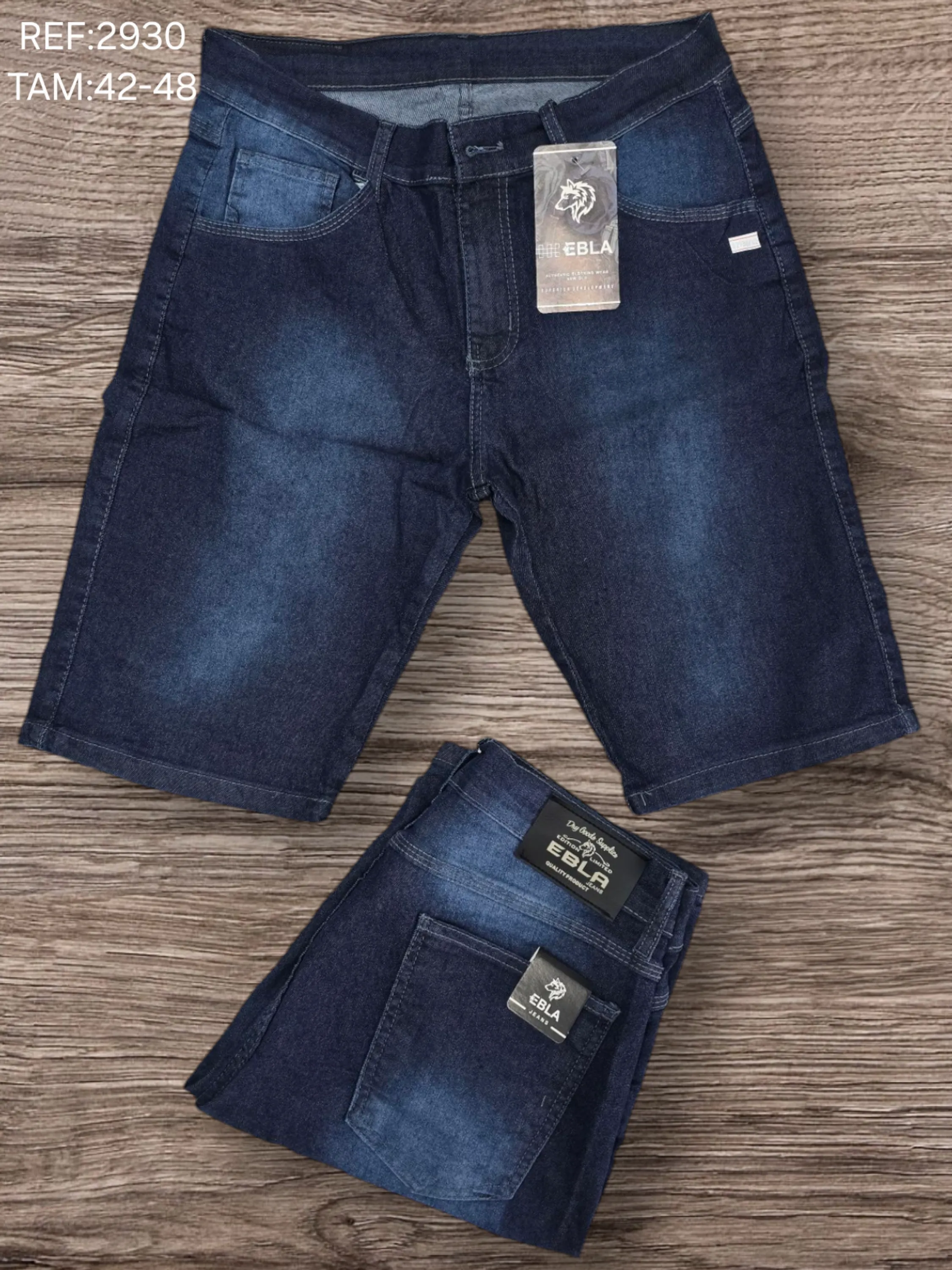 Bermuda masculina jeans Premium com lycra 2930