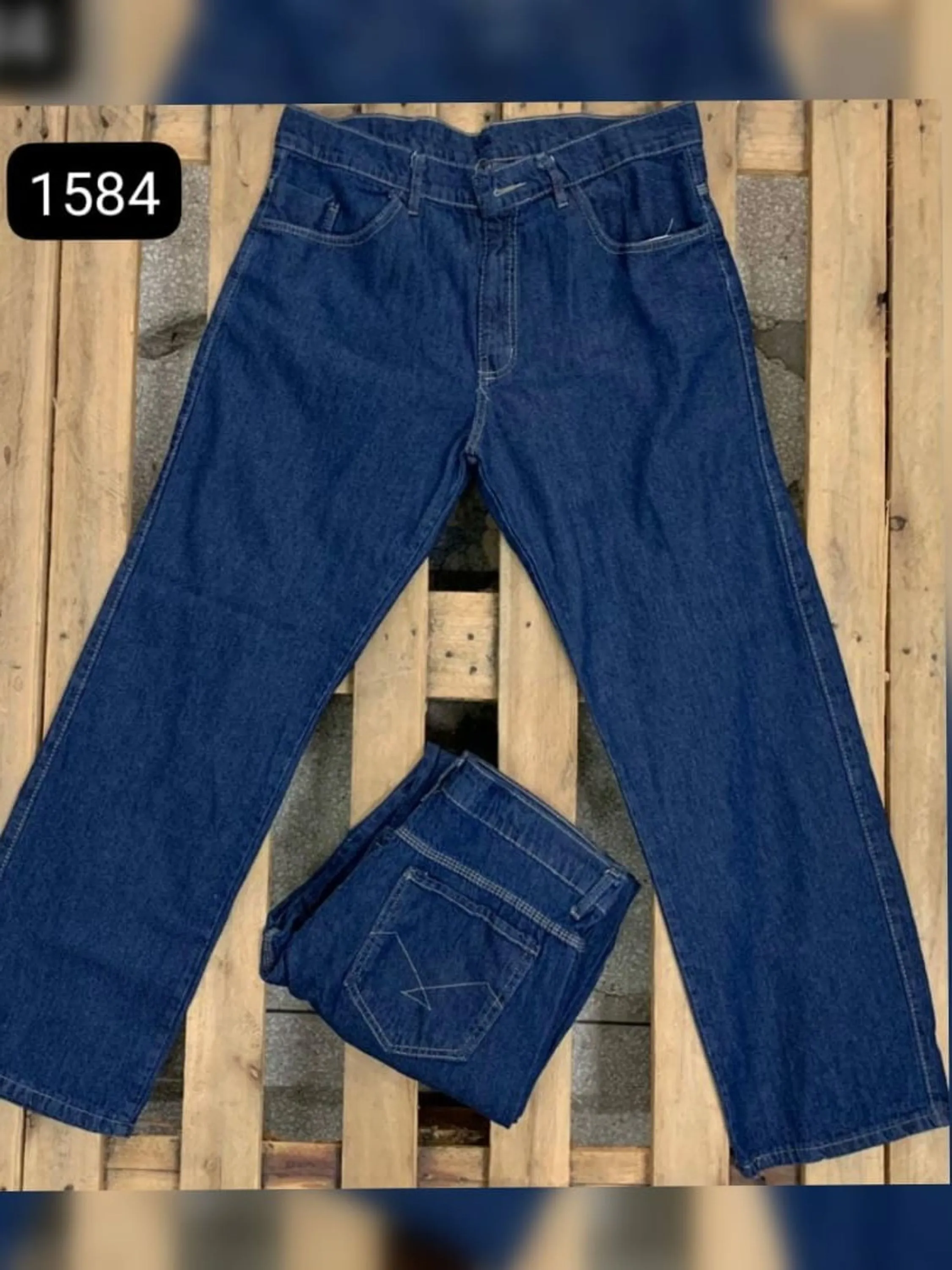 Calça jeans masculino balão escura