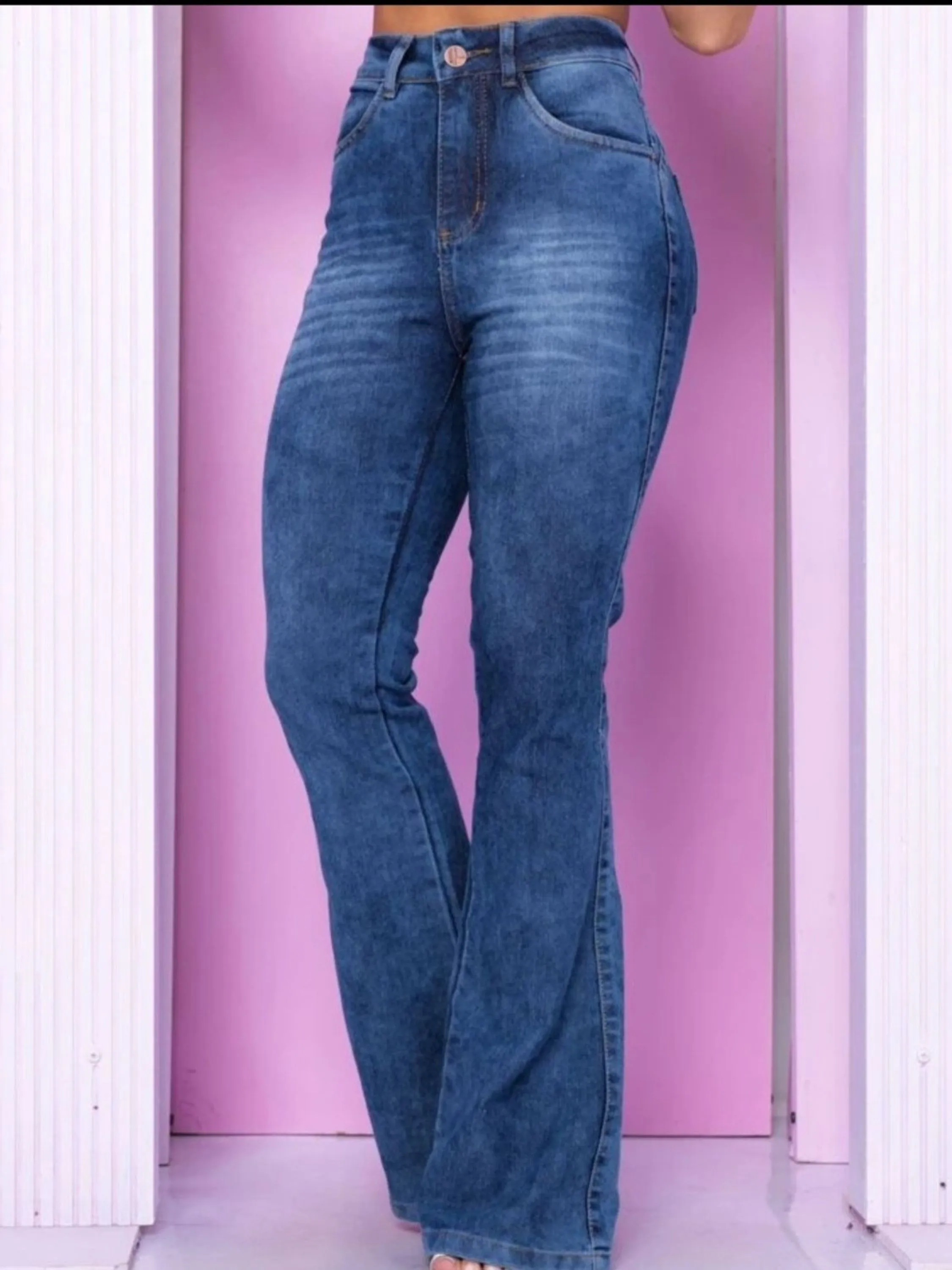 Calça Feminina Flare Marmorizada Elegância e Atitude