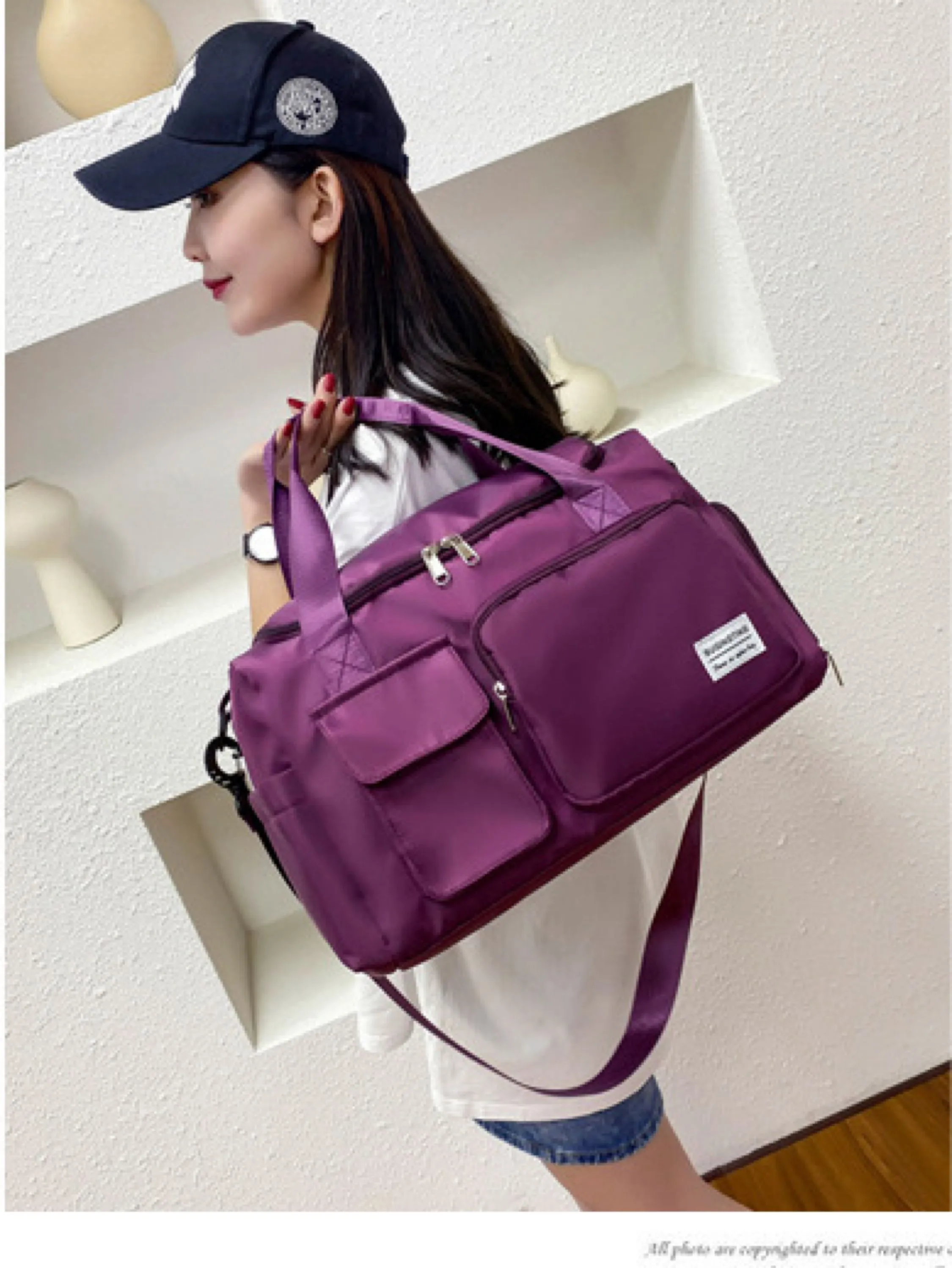 Bolsa mala de viagem academia com alça transversal fitness