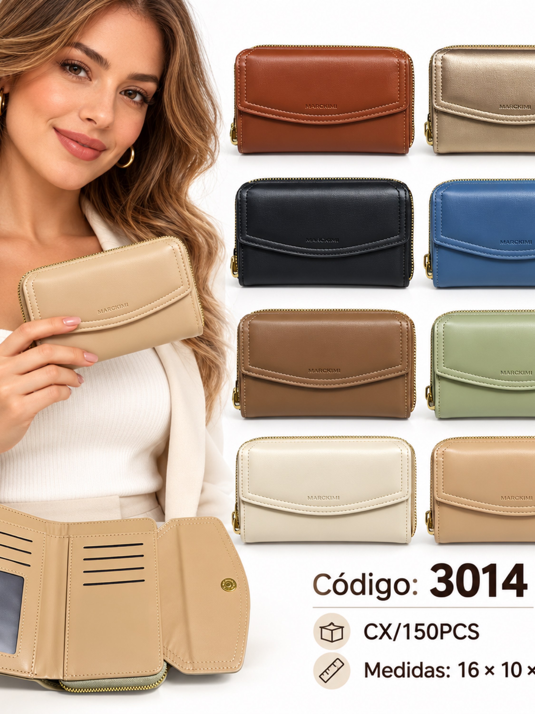 Kits 5 Carteiras Feminina 3014