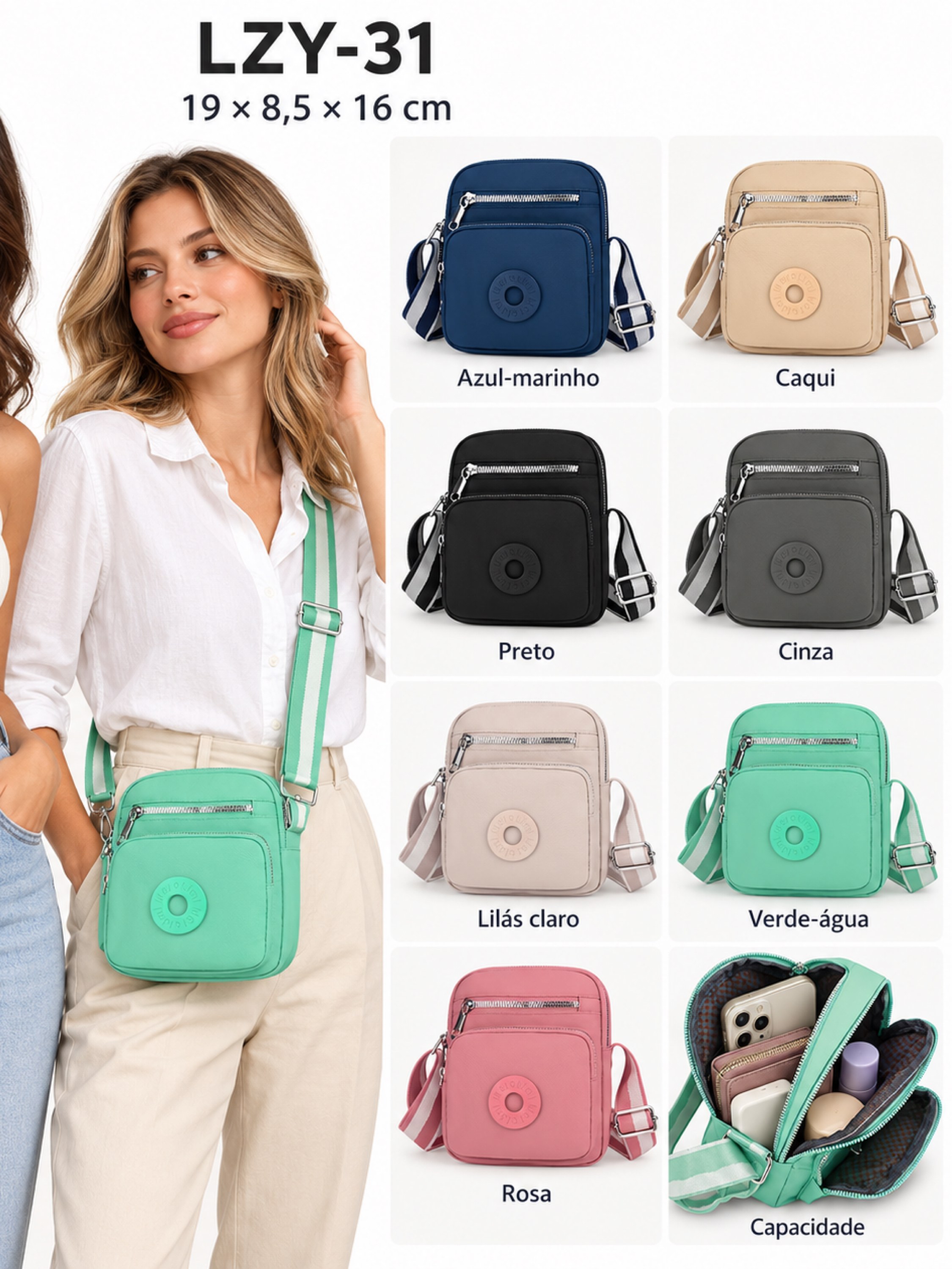 Bolsa Feminina Nylon LZY-31