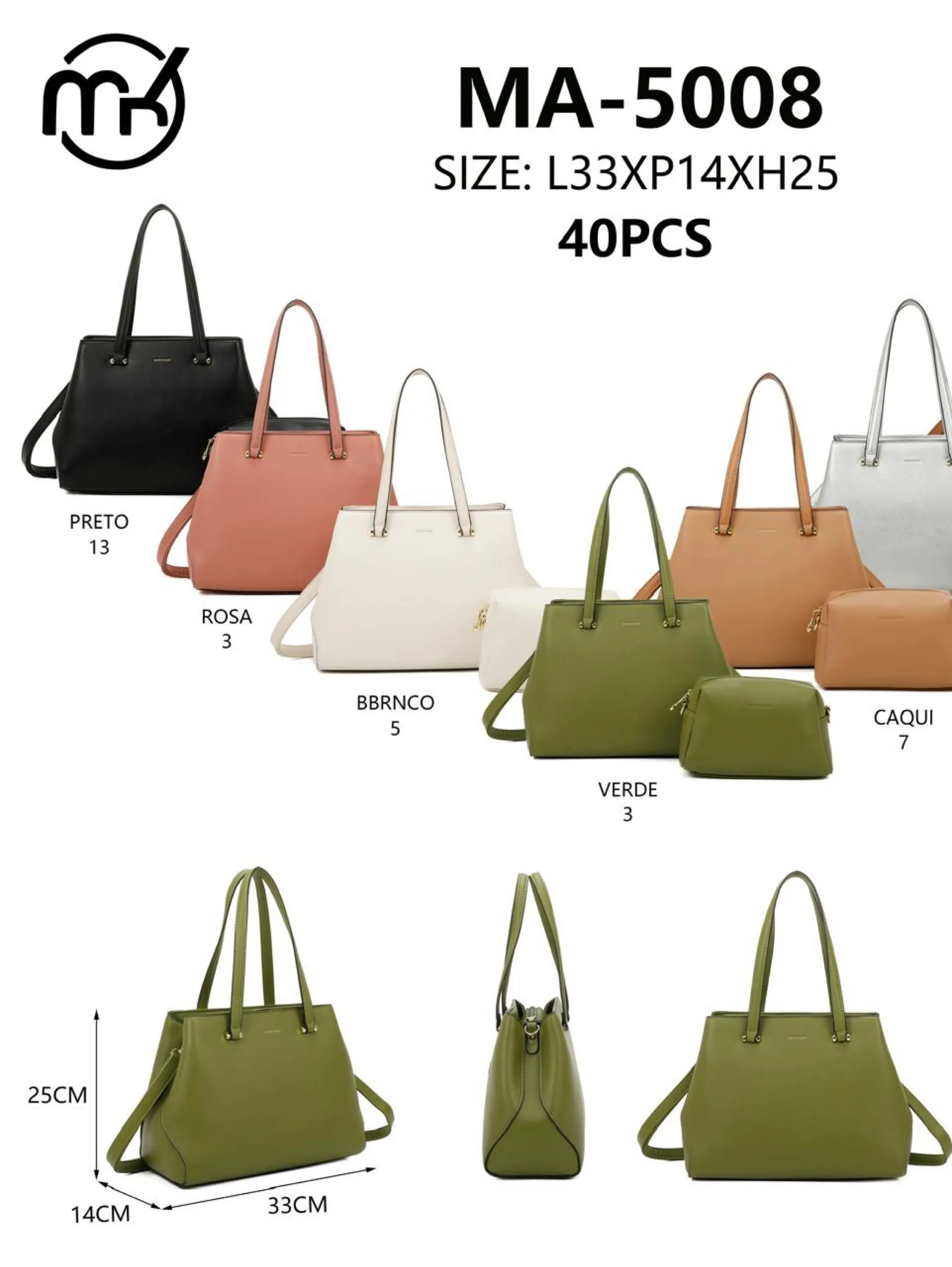 Kits 2 Bolsas Feminina 5008