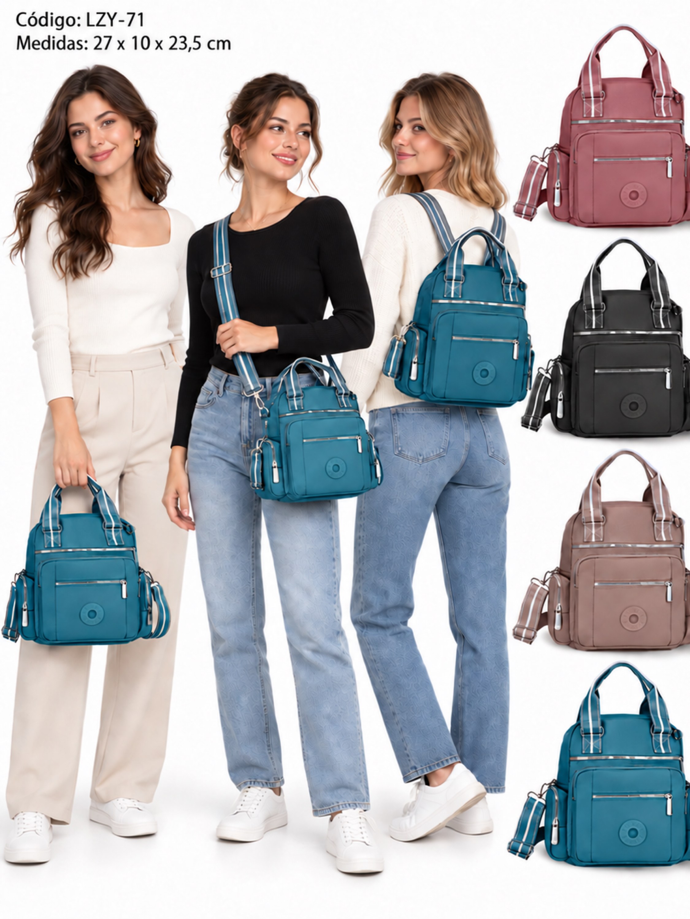 Bolsa Mochila Nylon LZY-71